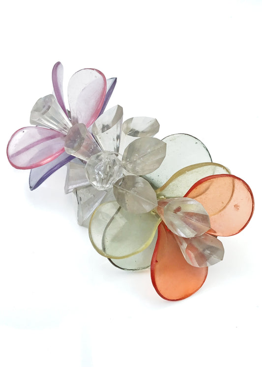 1980s Vintage Pastel Lucite Hair Slide Barrette