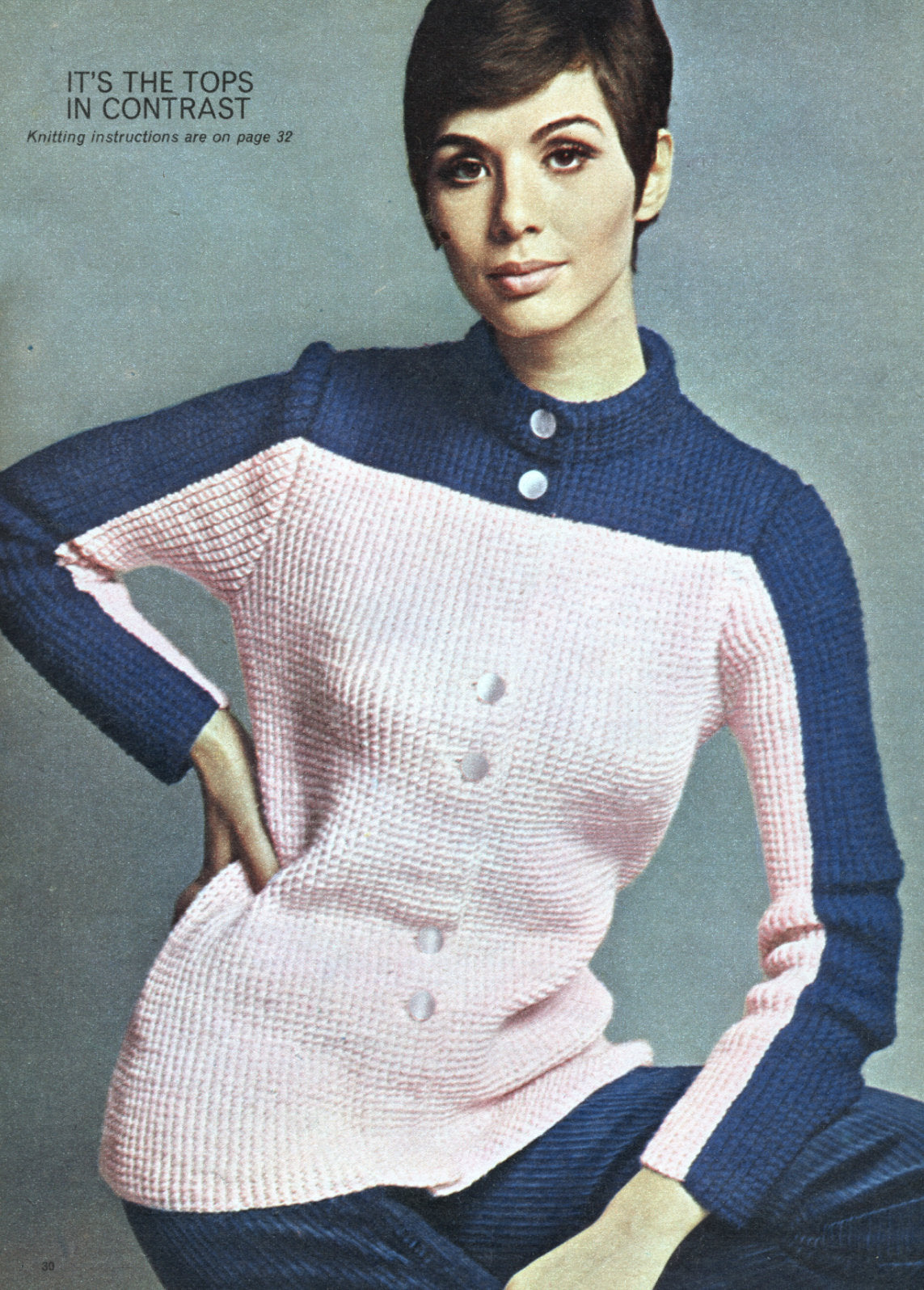 1960s Top Fashion Knitting Pattern Booklet • 40 Pages