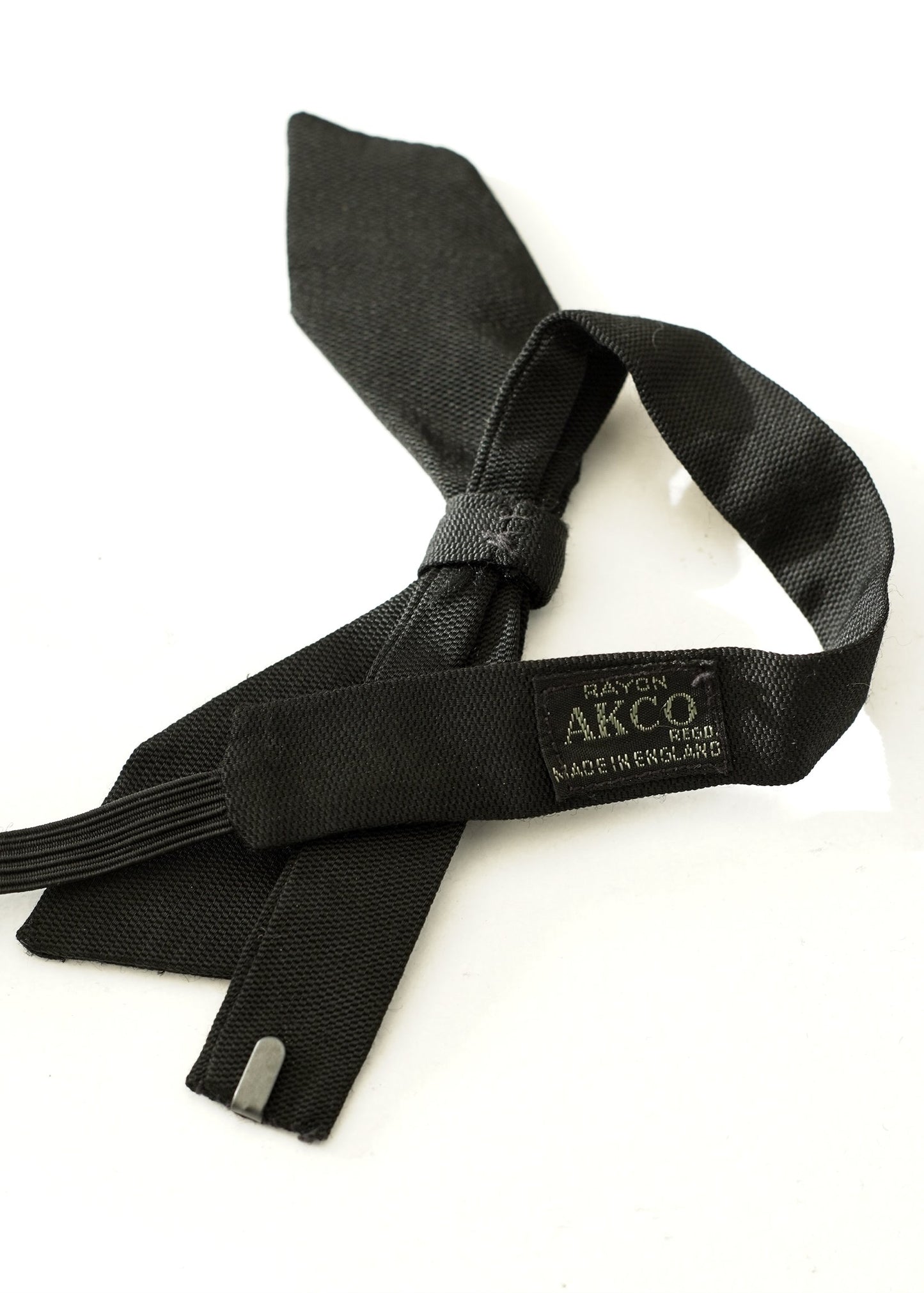 Men's Vintage Acko Black Shadow Bow Tie