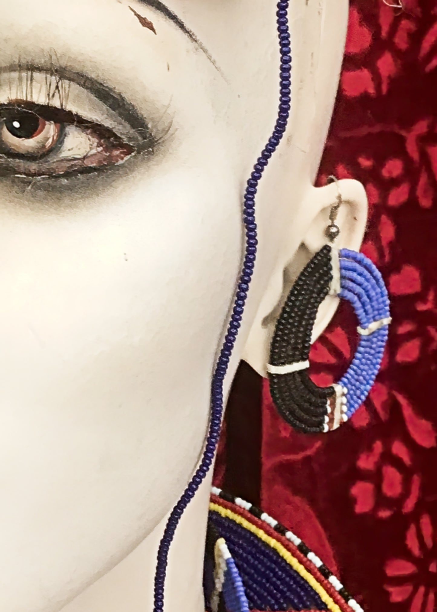 Vintage  African Masai Beaded Tribal Jewellery Set