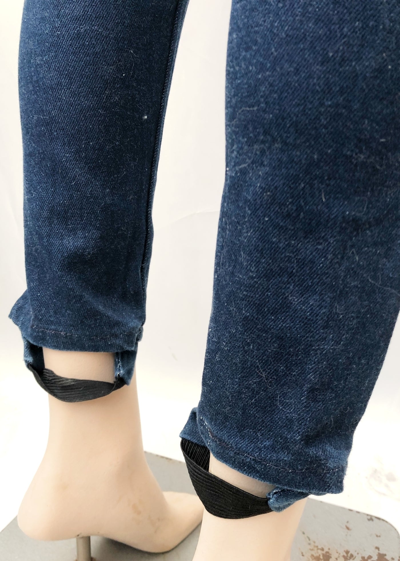 Vintage 70s HIgh Waist Side Zip Stirrup Jeans • 50s Style