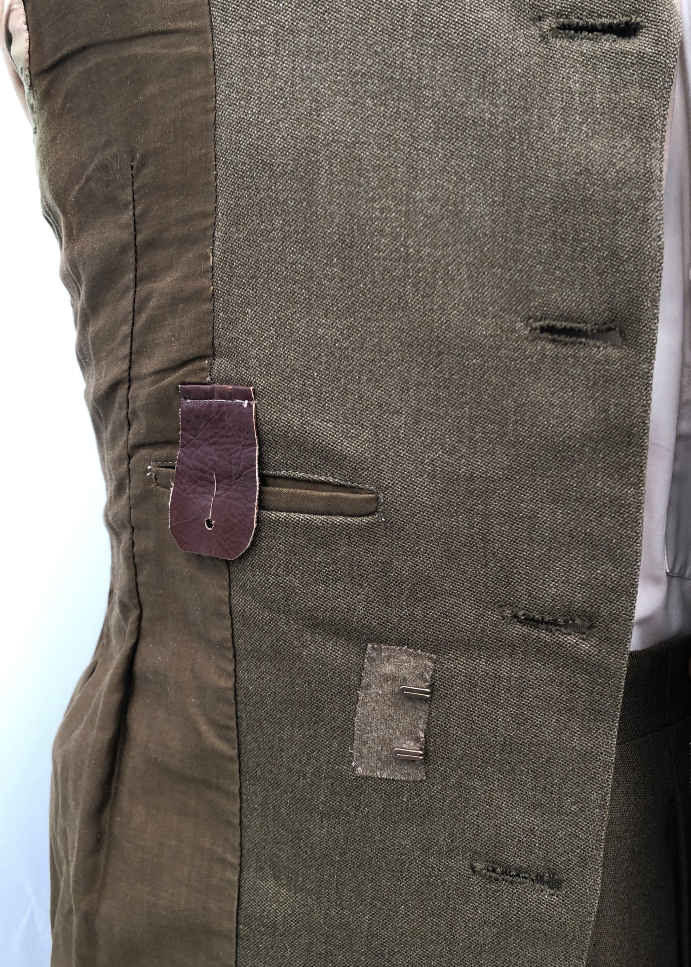 Vintage 40s British Army Royal Artillery Officer’s Tunic • King’s Crown Brass Buttons