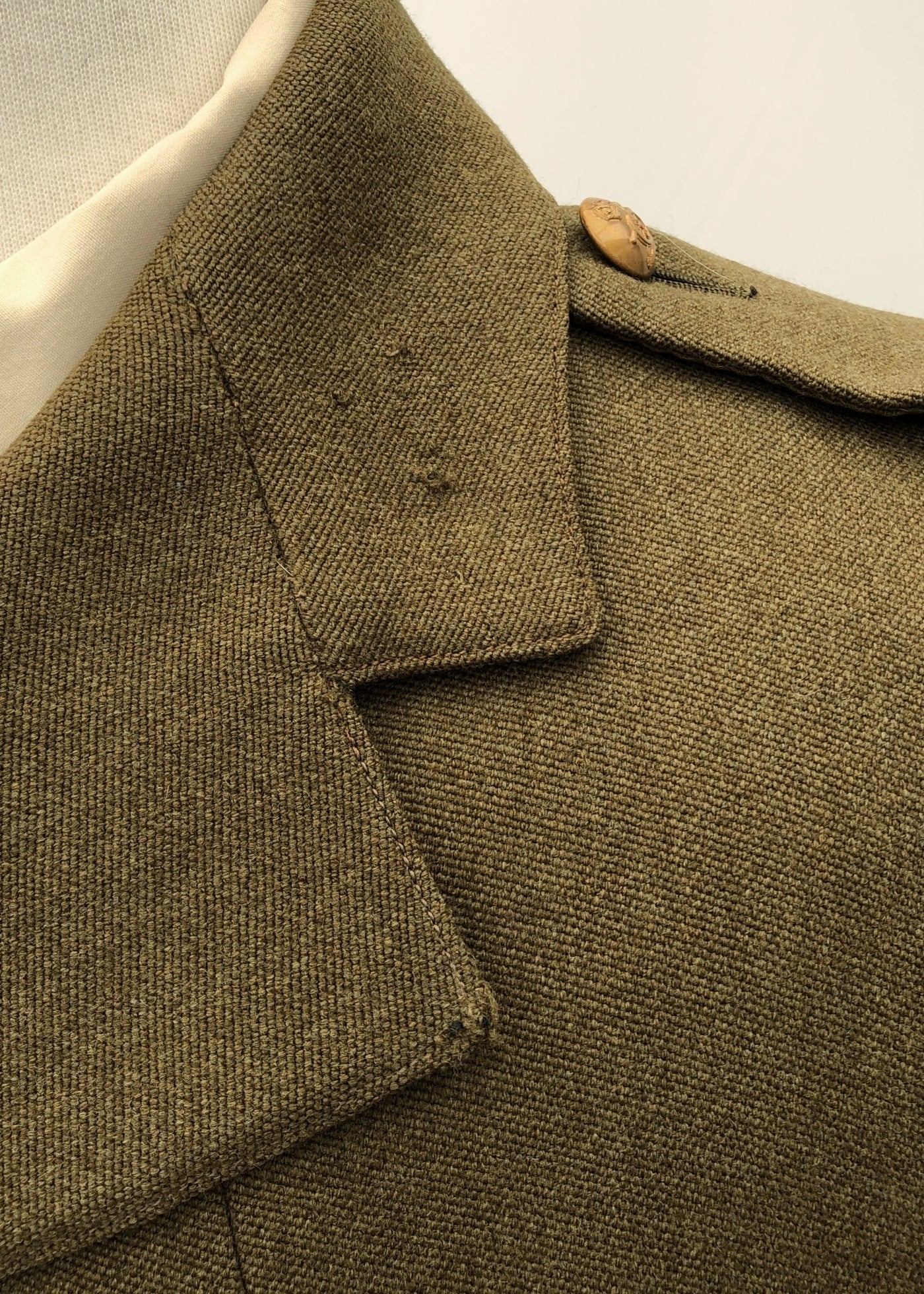 Vintage 40s British Army Royal Artillery Officer’s Tunic • King’s Crown Brass Buttons