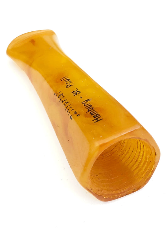 Vintage 30s Eggyolk Bakelite Cheroot Holder • Souvenir Zillertal, Hamburg–St. Pauli