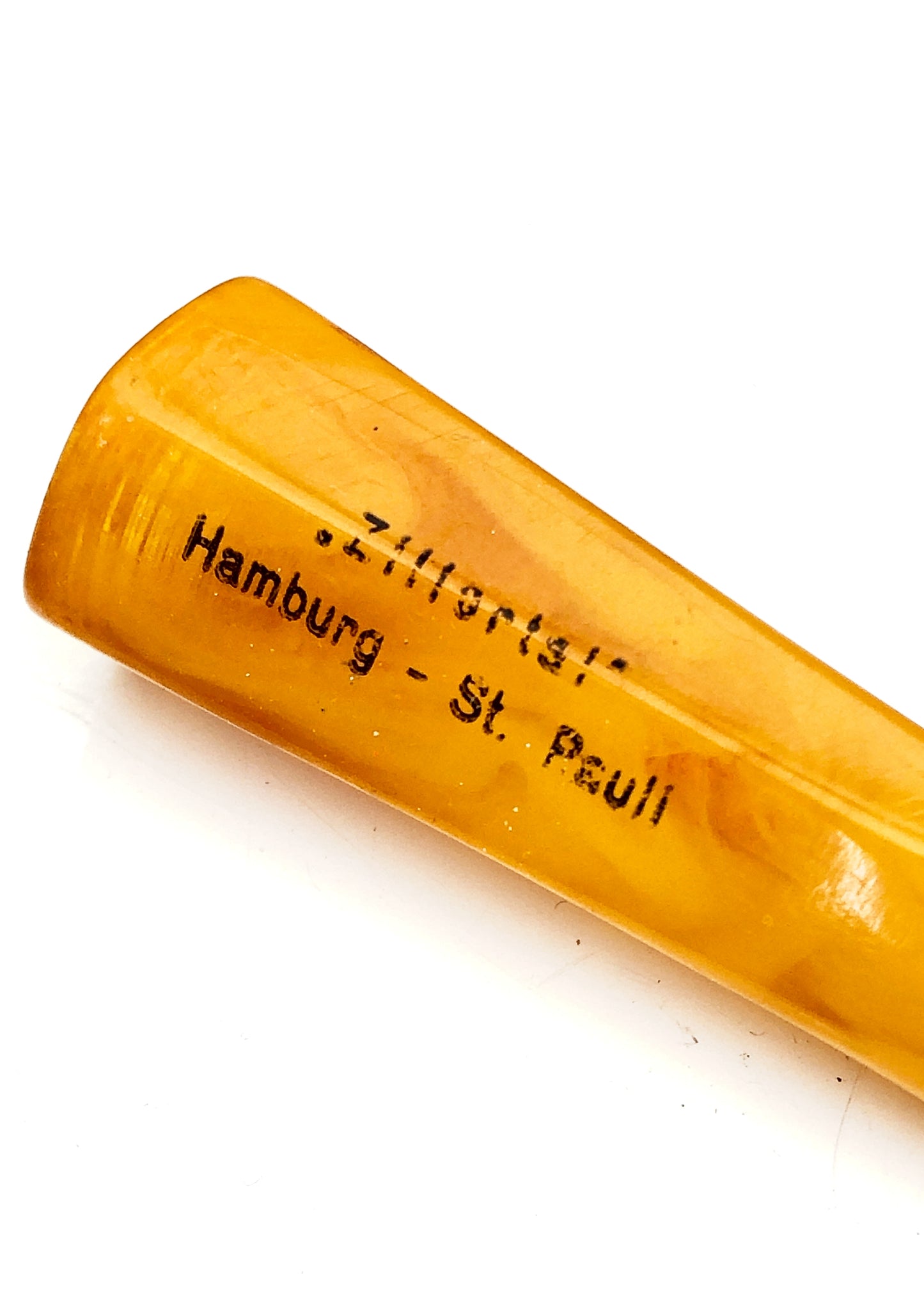 Vintage 30s Eggyolk Bakelite Cheroot Holder • Souvenir Zillertal, Hamburg–St. Pauli