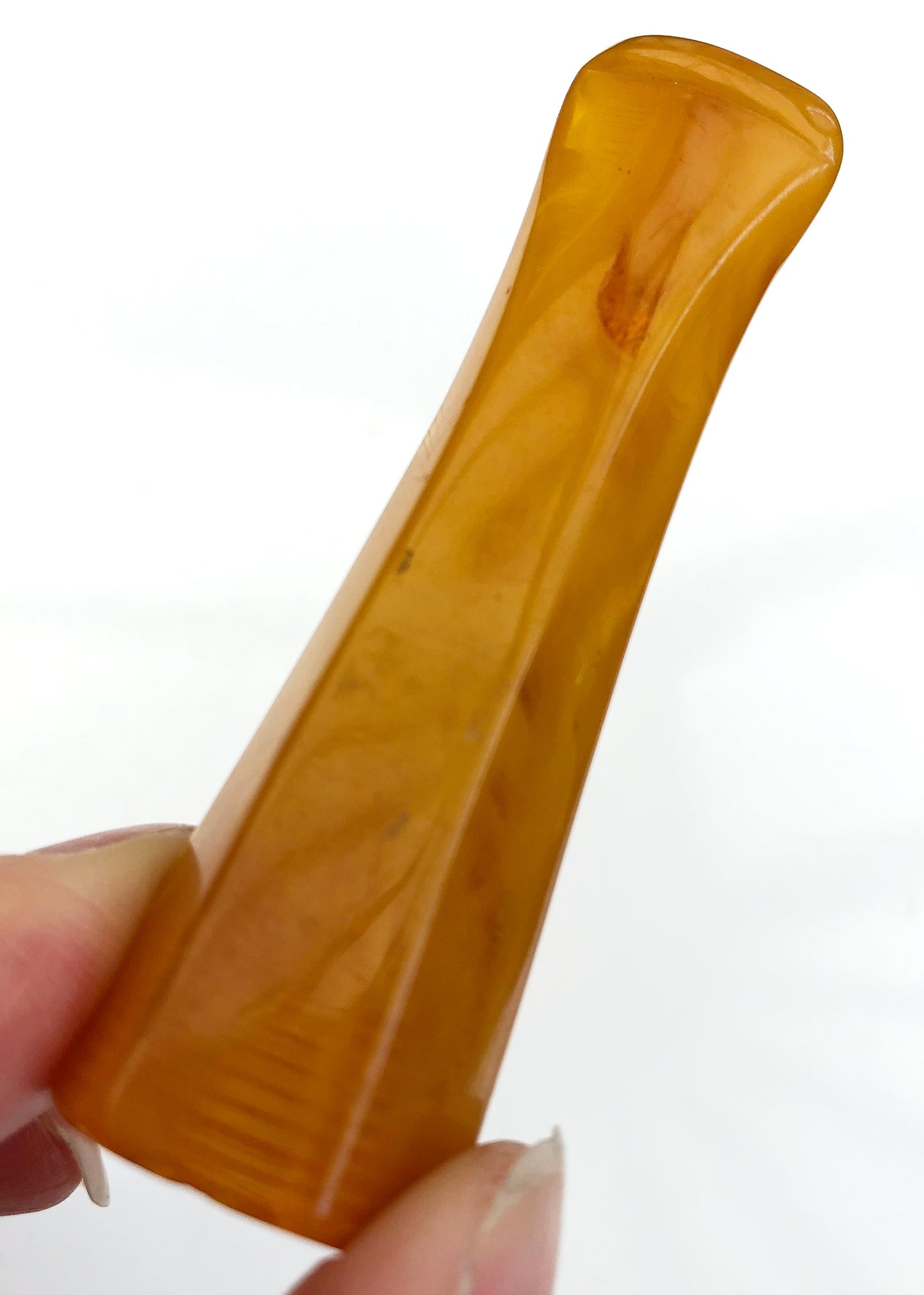 Vintage 30s Eggyolk Bakelite Cheroot Holder • Souvenir Zillertal, Hamburg–St. Pauli