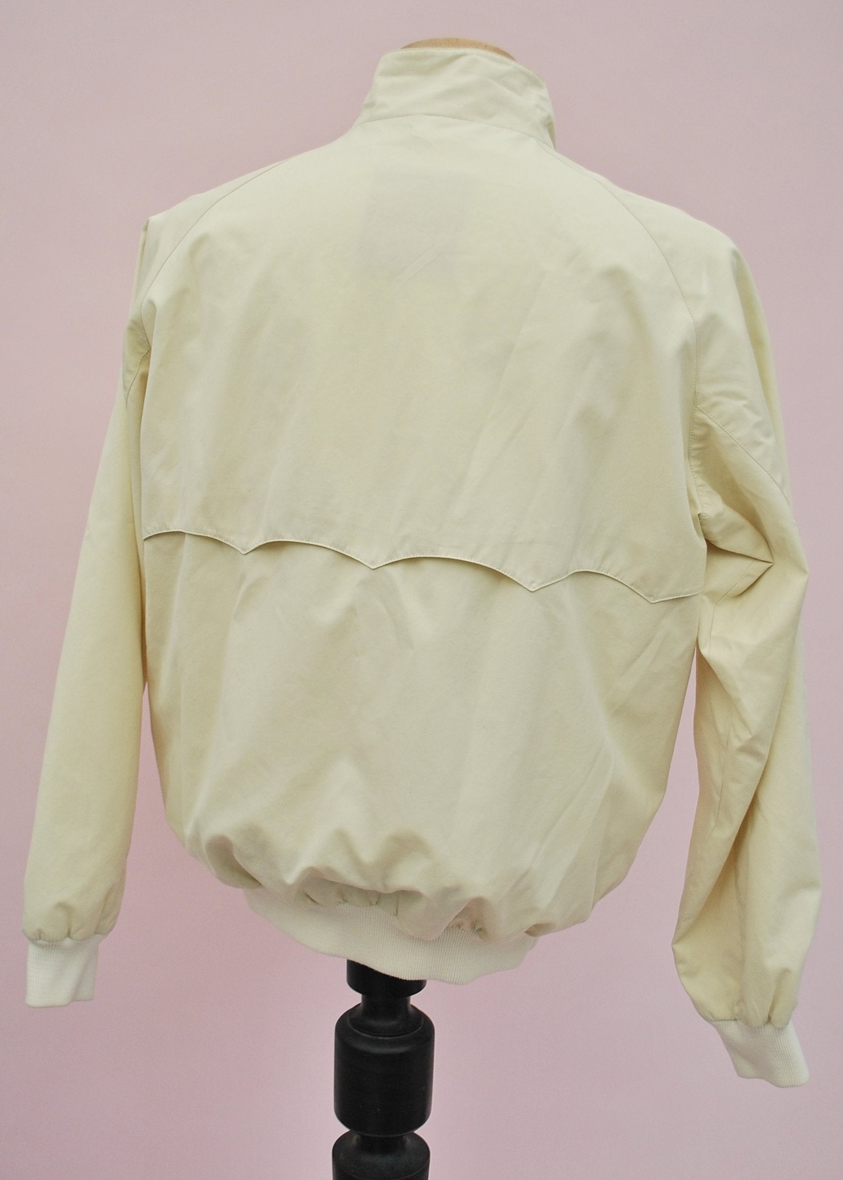 Vintage Mod Baracuta G9 Harrington Bomber Jacket in Ivory colour