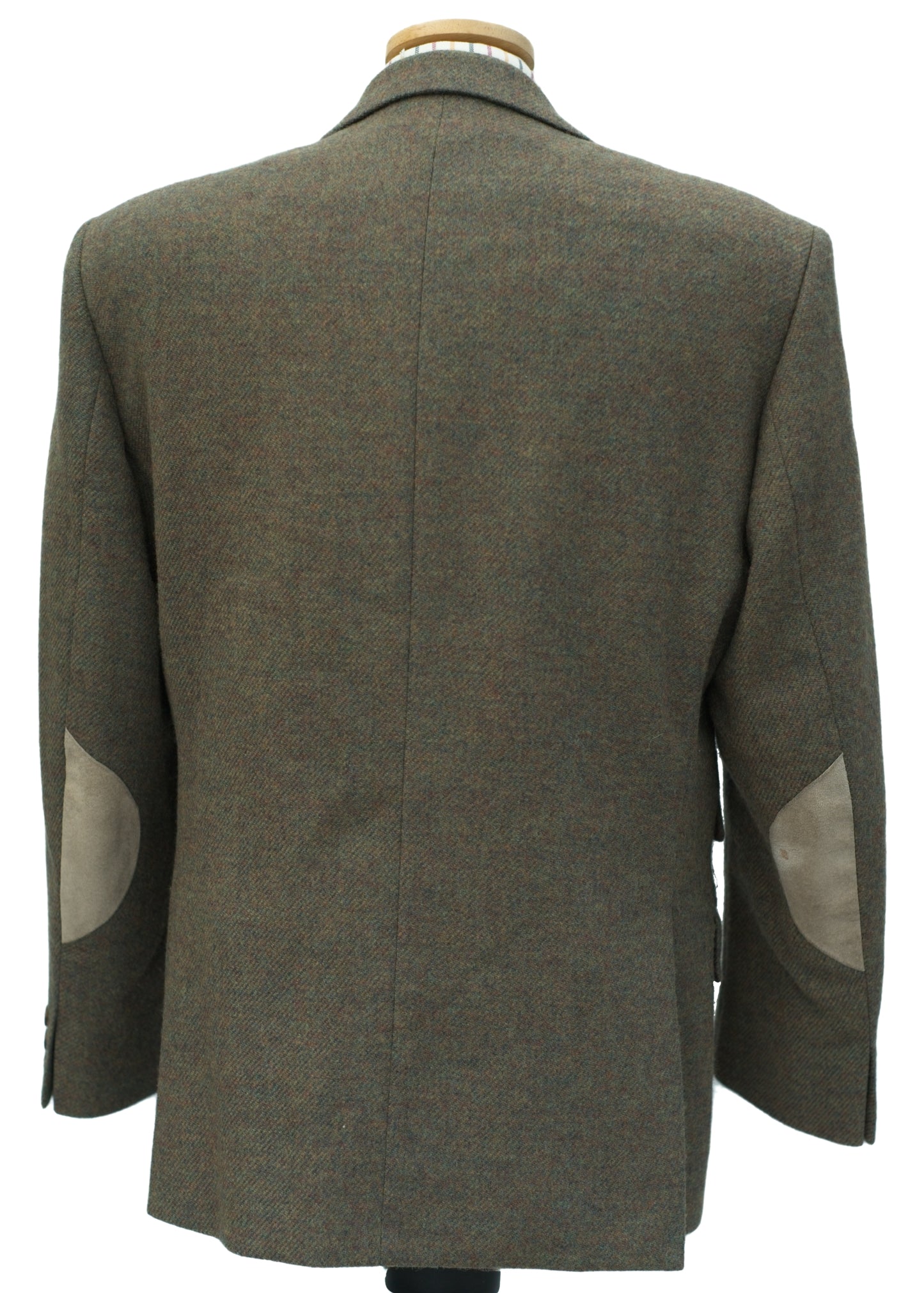 Vintage Green Tweed Hacking Jacket Blazer • Beatties • 40S