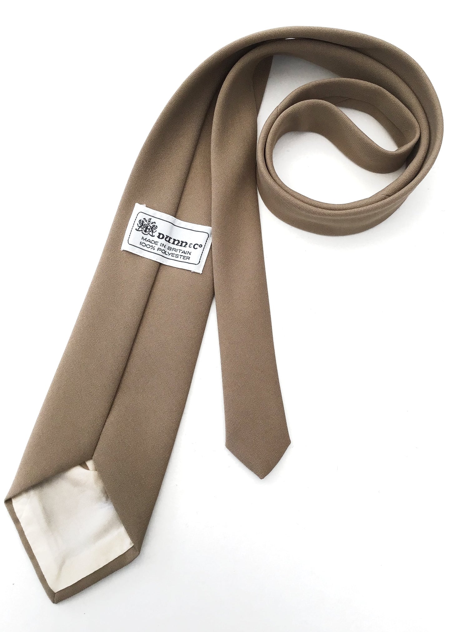 Vintage Beige Neck Tie • Dunn and Co