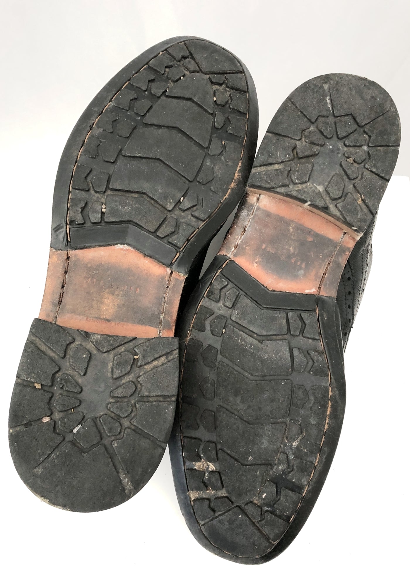 Men's Preloved Black Ted Baker Brogue Shoes • Size UK 12