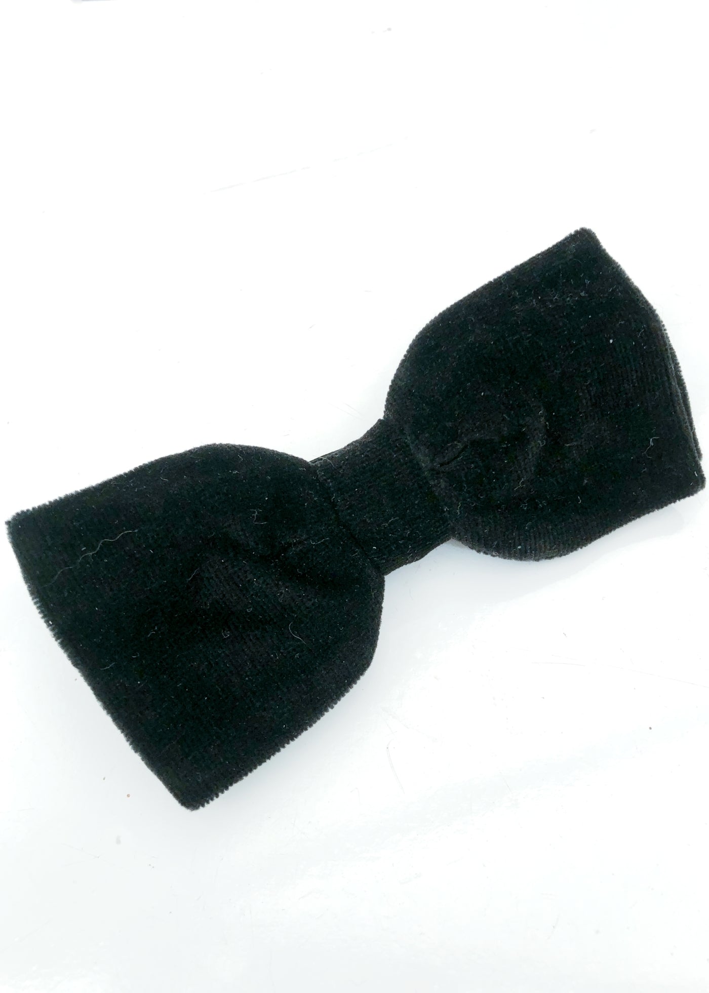 Vintage Black Velvet Bow Tie • Adjustable