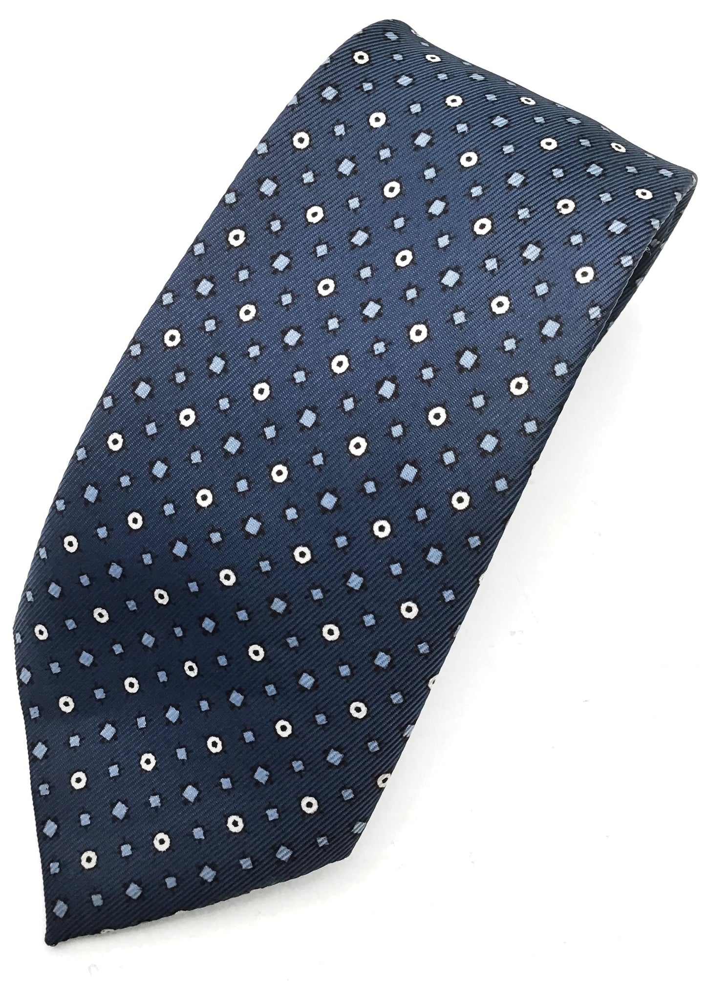 1960s Vintage Blue Dacron Silky Neck Tie • Superba