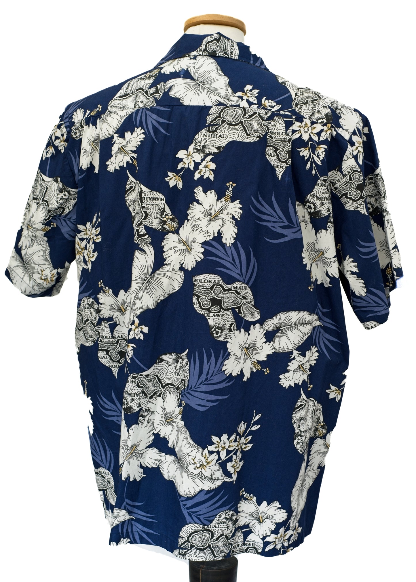 Blue Hawaiian Short Sleeve Summer Cotton Shirt