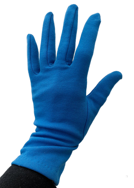 Vintage Blue Short Stretch Day Gloves