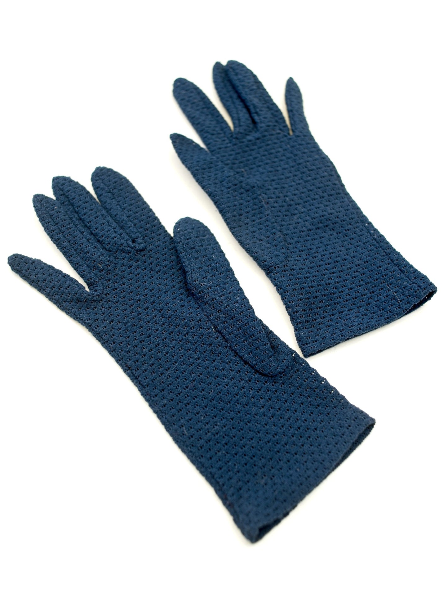 Vintage Blue Stretch Fish Net Day Gloves