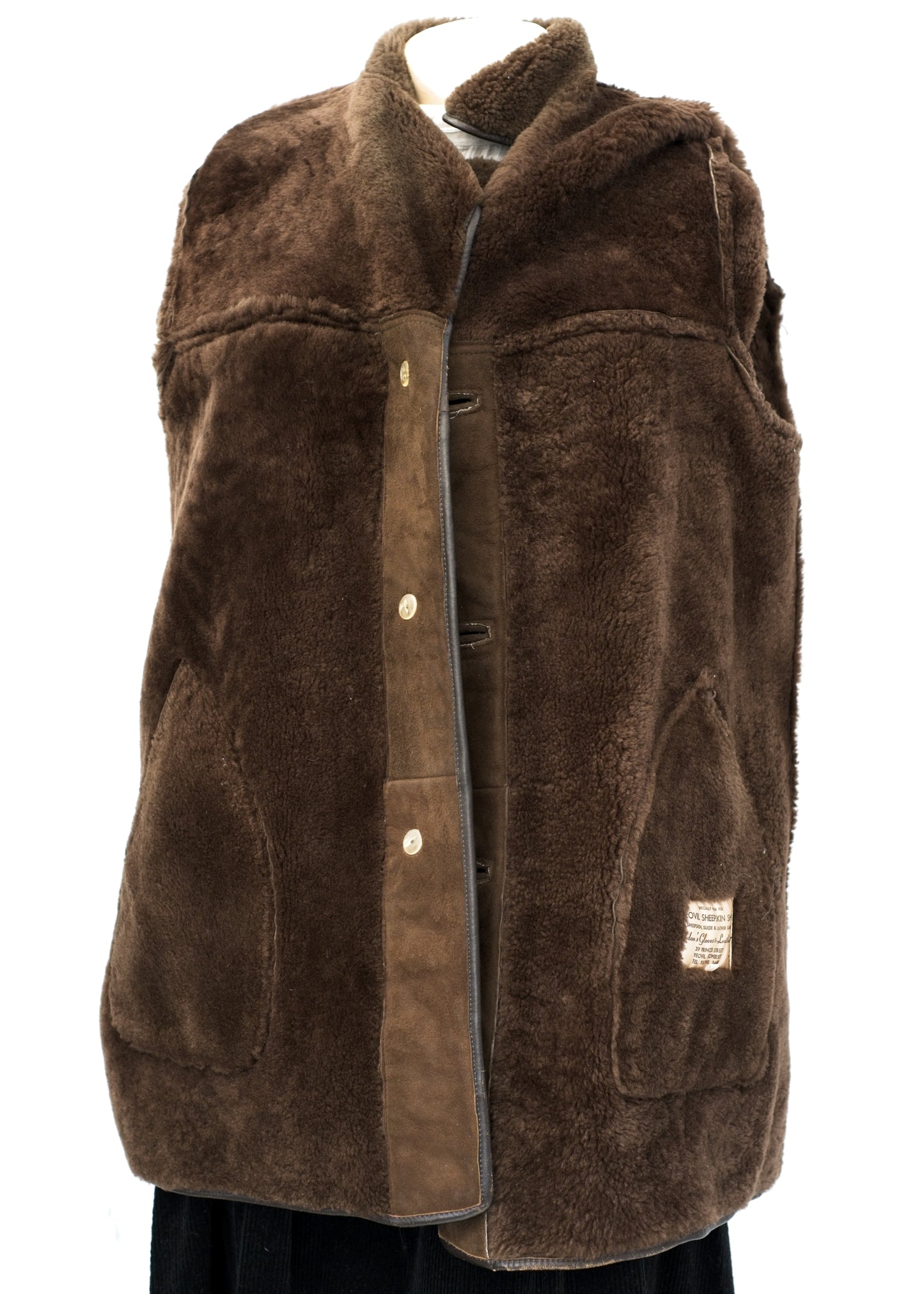 Vintage 60s Brown Suede Sheepskin Coat • Super Soft