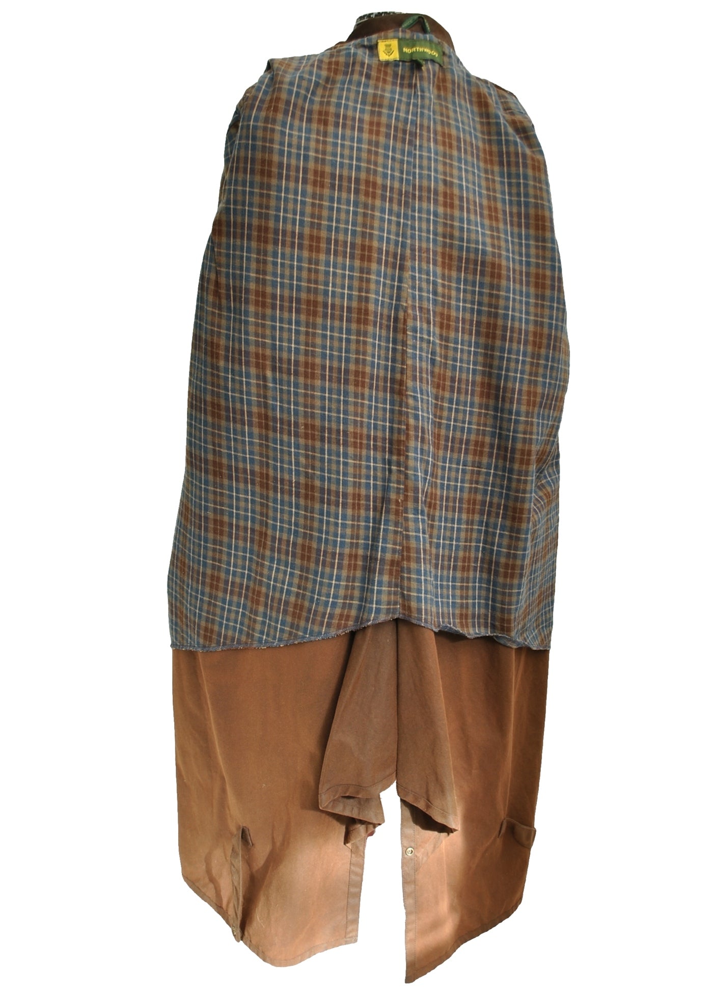 Vintage Northwood Brown Long Duster Raincoat • S