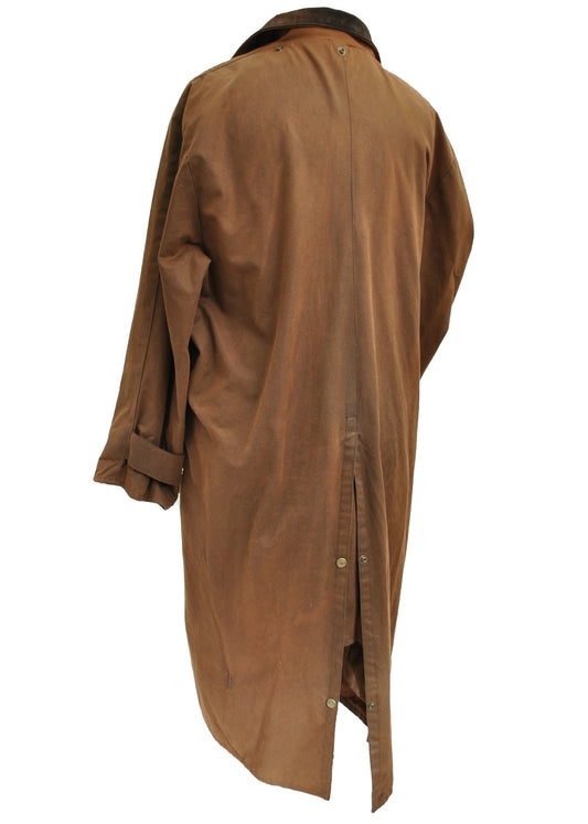 Vintage Northwood Brown Long Duster Raincoat • S