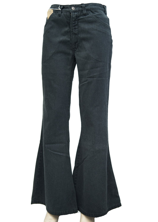 vintage dark grey charcoal, elephant bell bottom jeans 1970s vintage flares