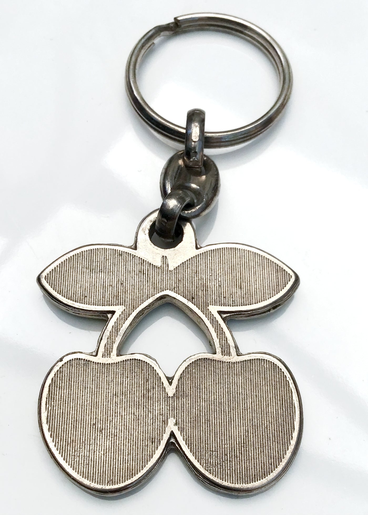 Vintage Enamel Pacha Ibiza Cherry Bag Charm Keyring
