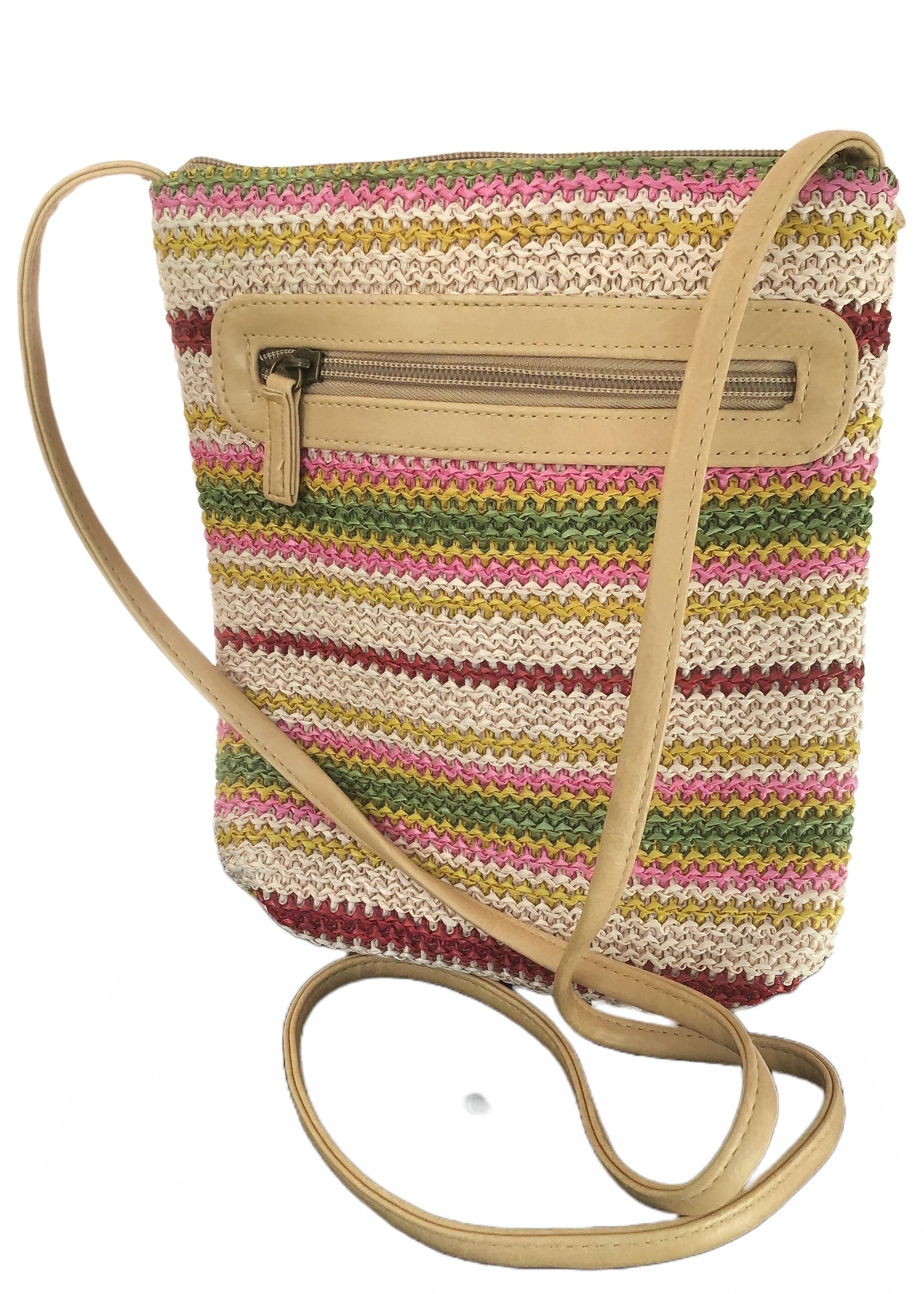 crossbody multicolours crochet purse with