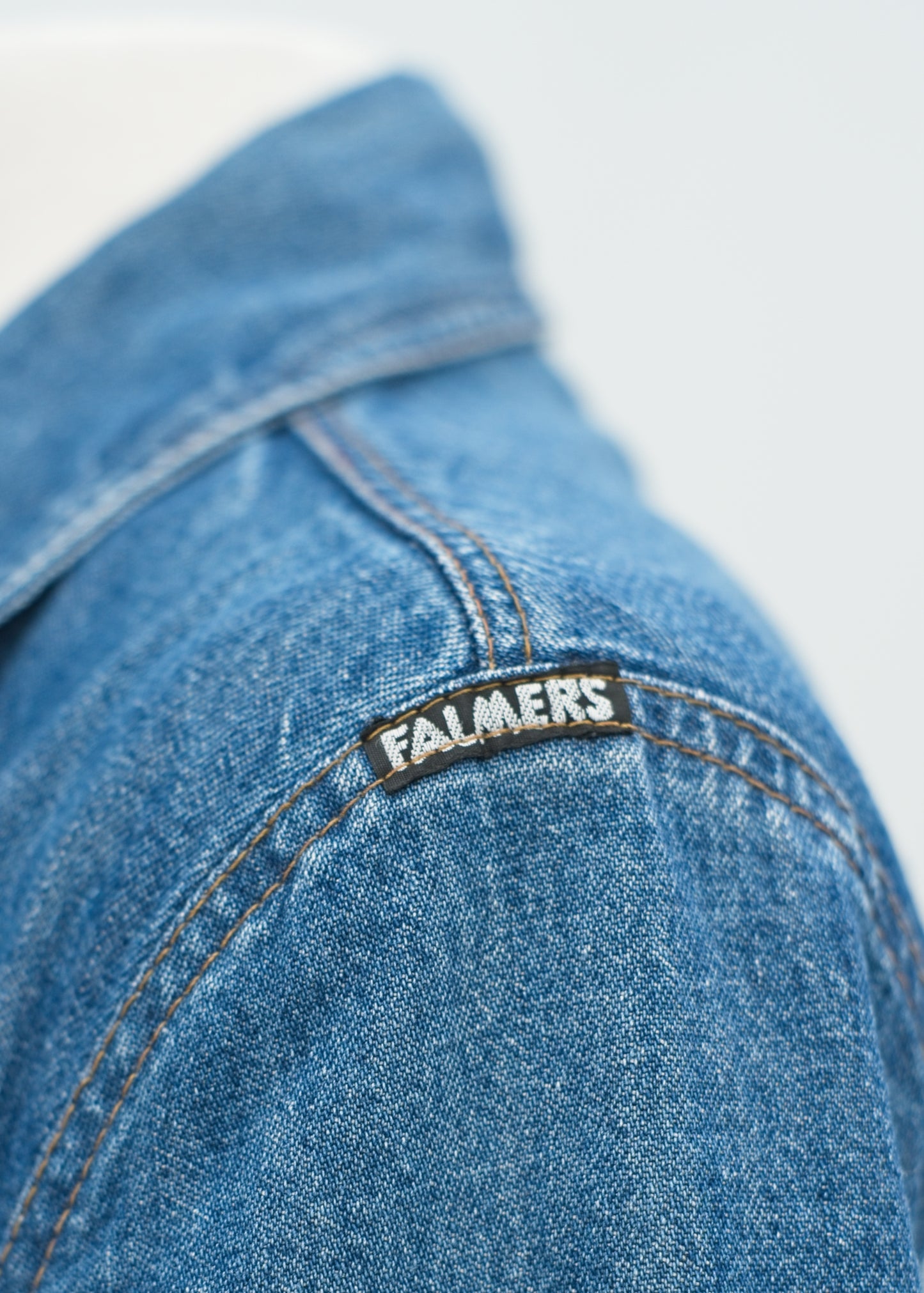 Vintage 70s Falmers Denim Short Sleeve Shirt Jacket