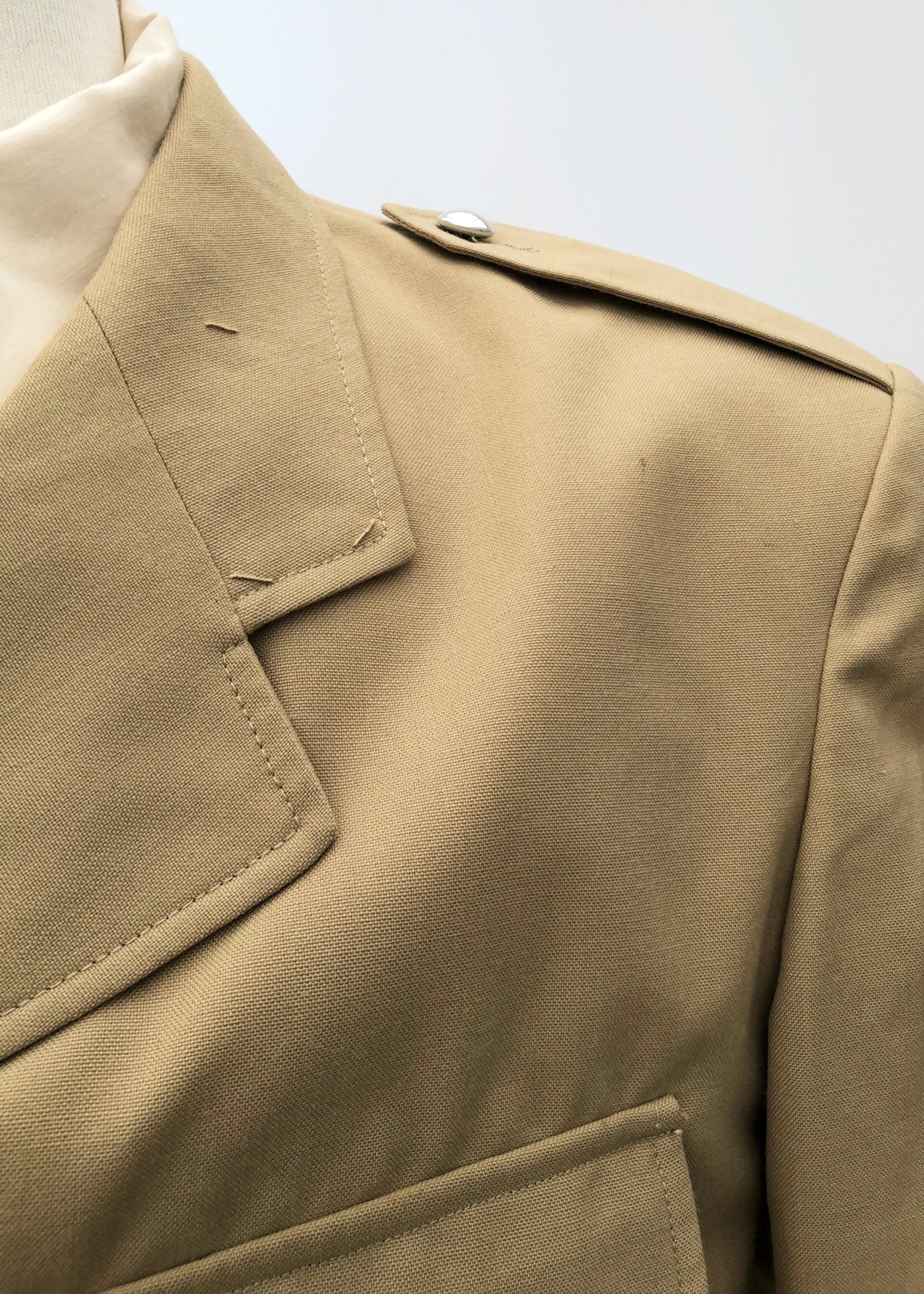 Vintage 1975 French Military Khaki Service Dress Uniform – Jacket & Trousers