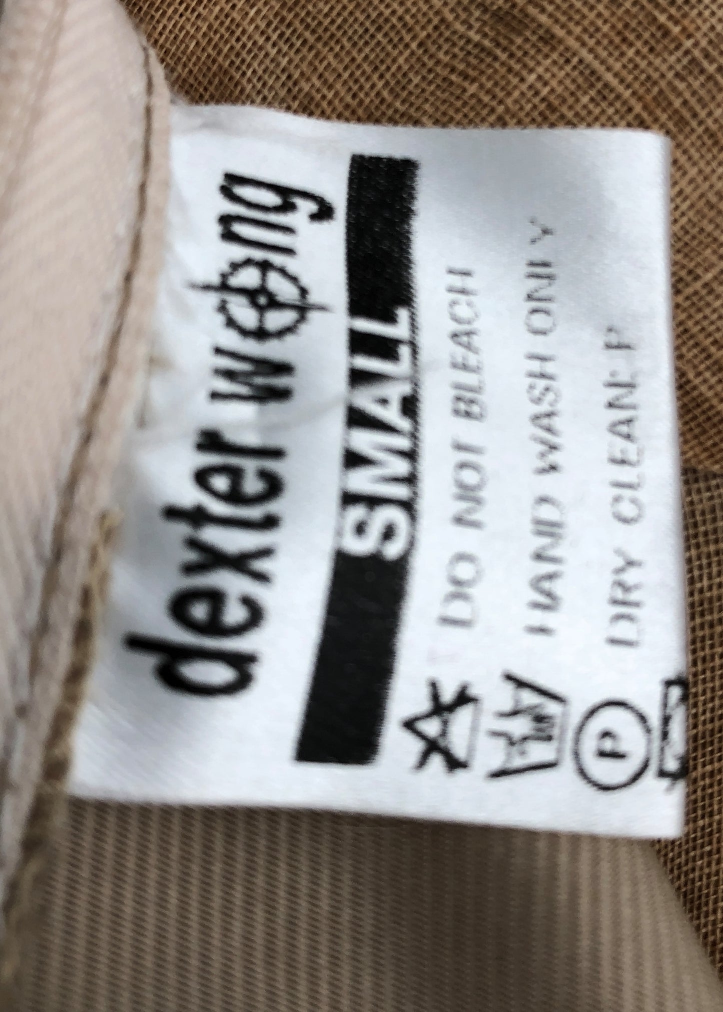 1990s Vintage Gold Dexter Wong Wiggle Pencil Skirt • Removable Bustle