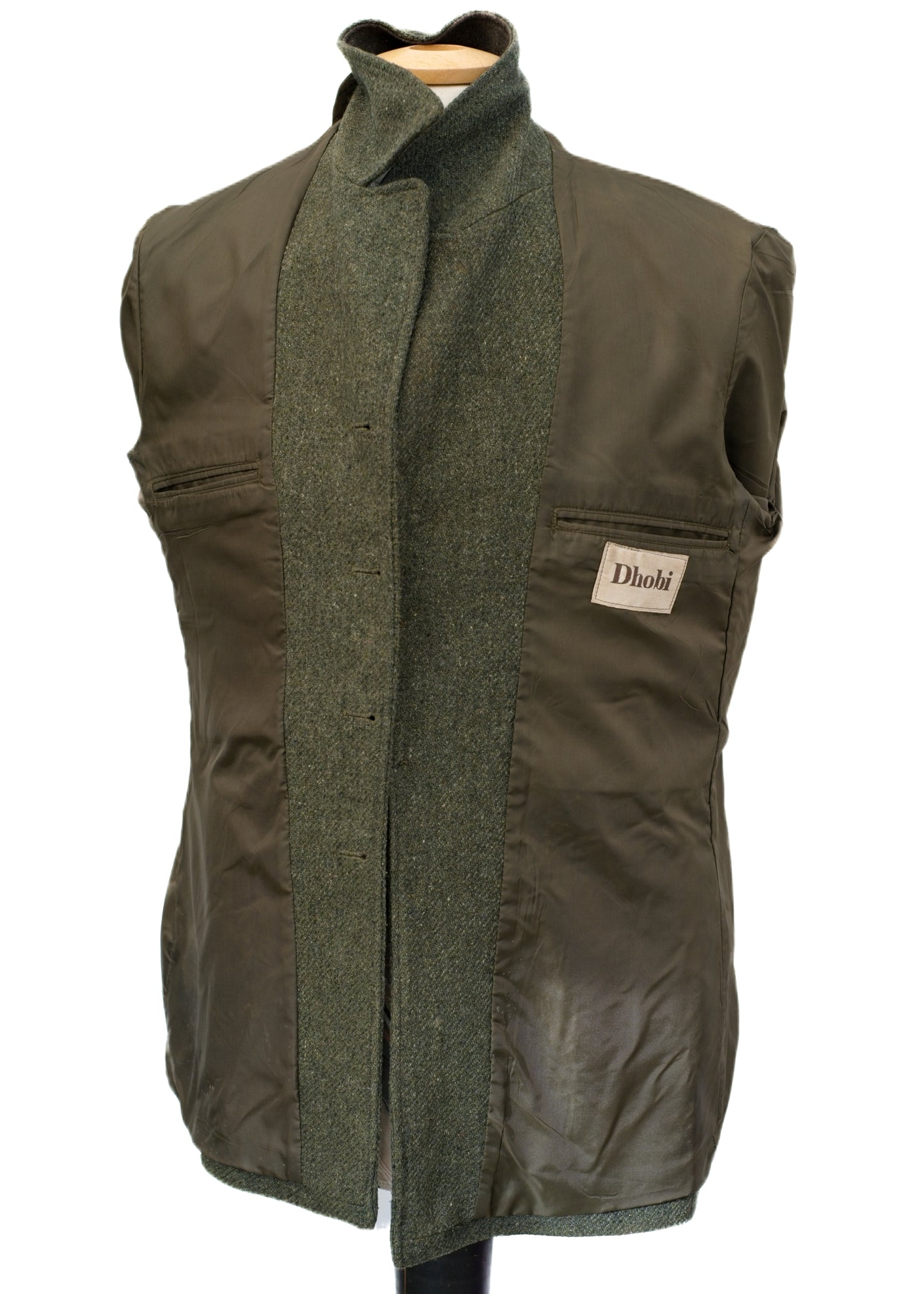 Vintage Green Tweed Half Norfolk Keeper's Jacket • Dhobi