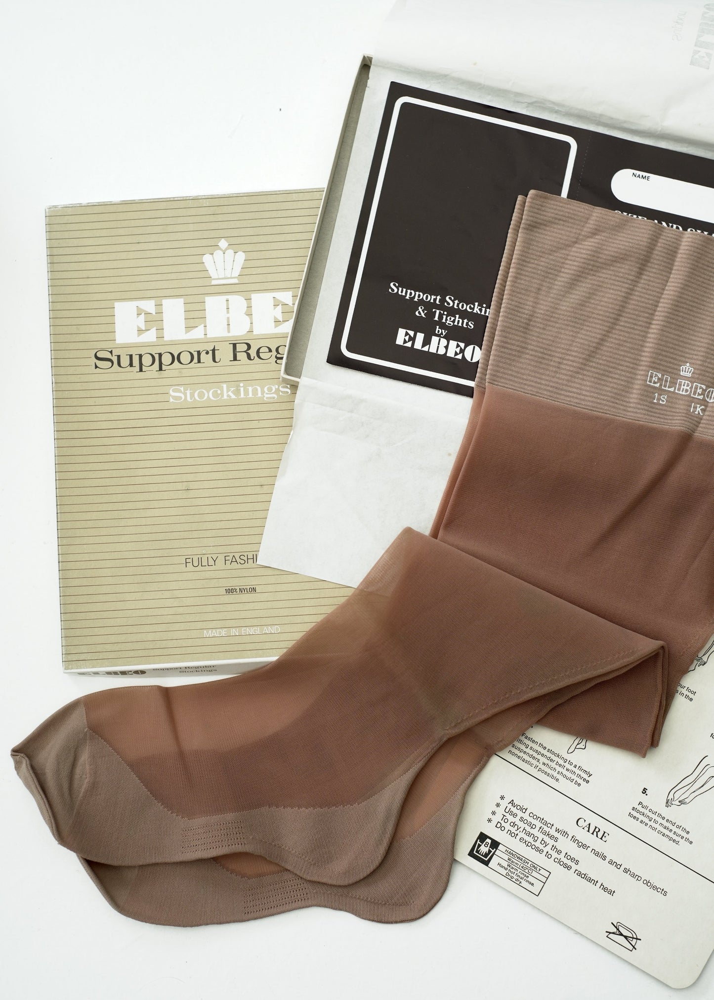 Original Vintage Elbeo Support Stockings • Original Box • Supp-hose®