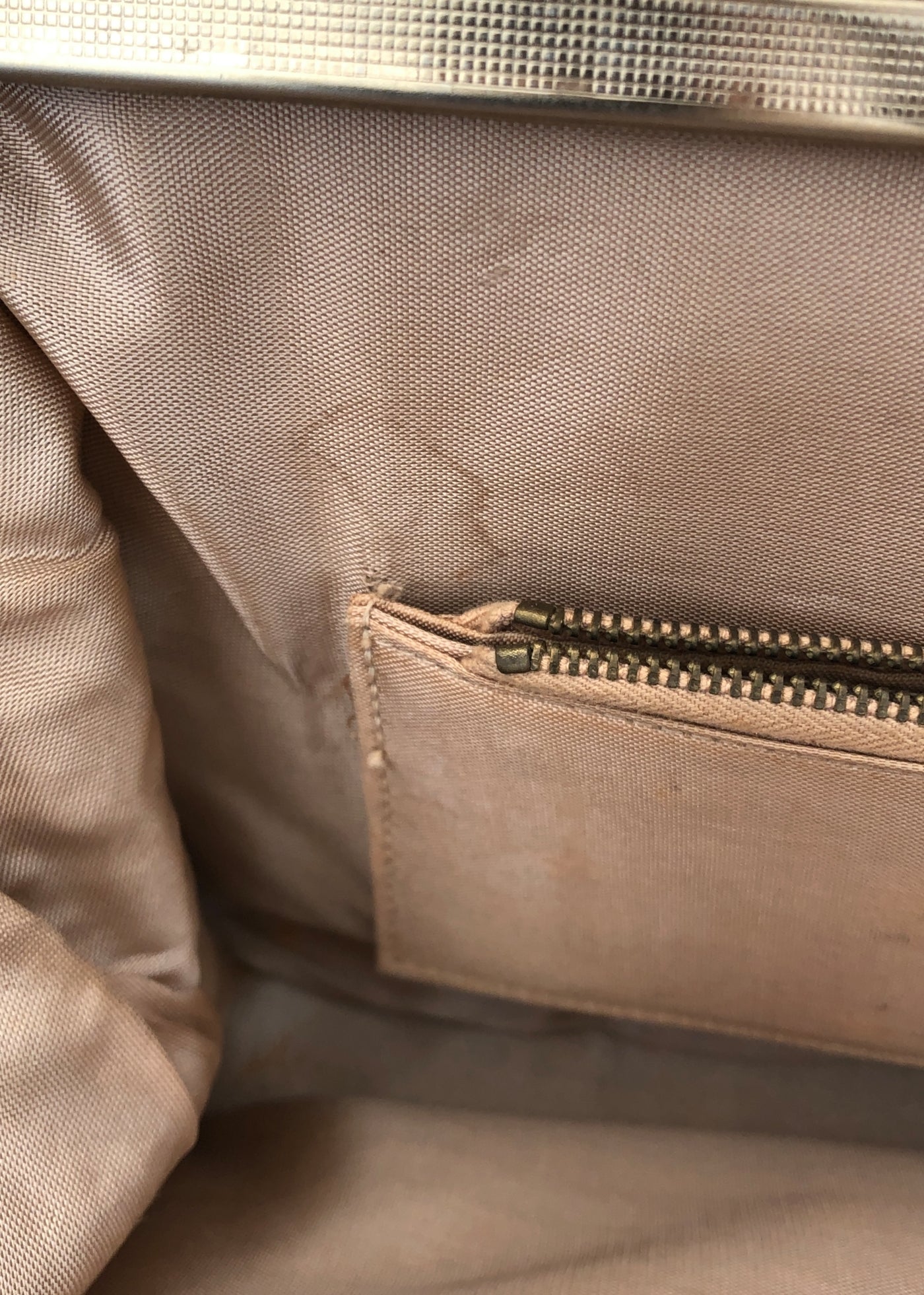 Vintage 60s Faux Lizard Skin Kelly Handbag • Light Tan