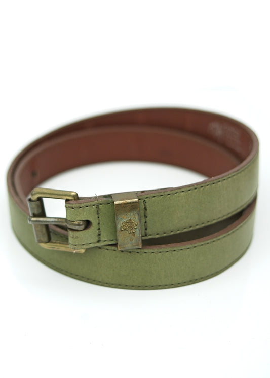 vintage olive green mulberry belt