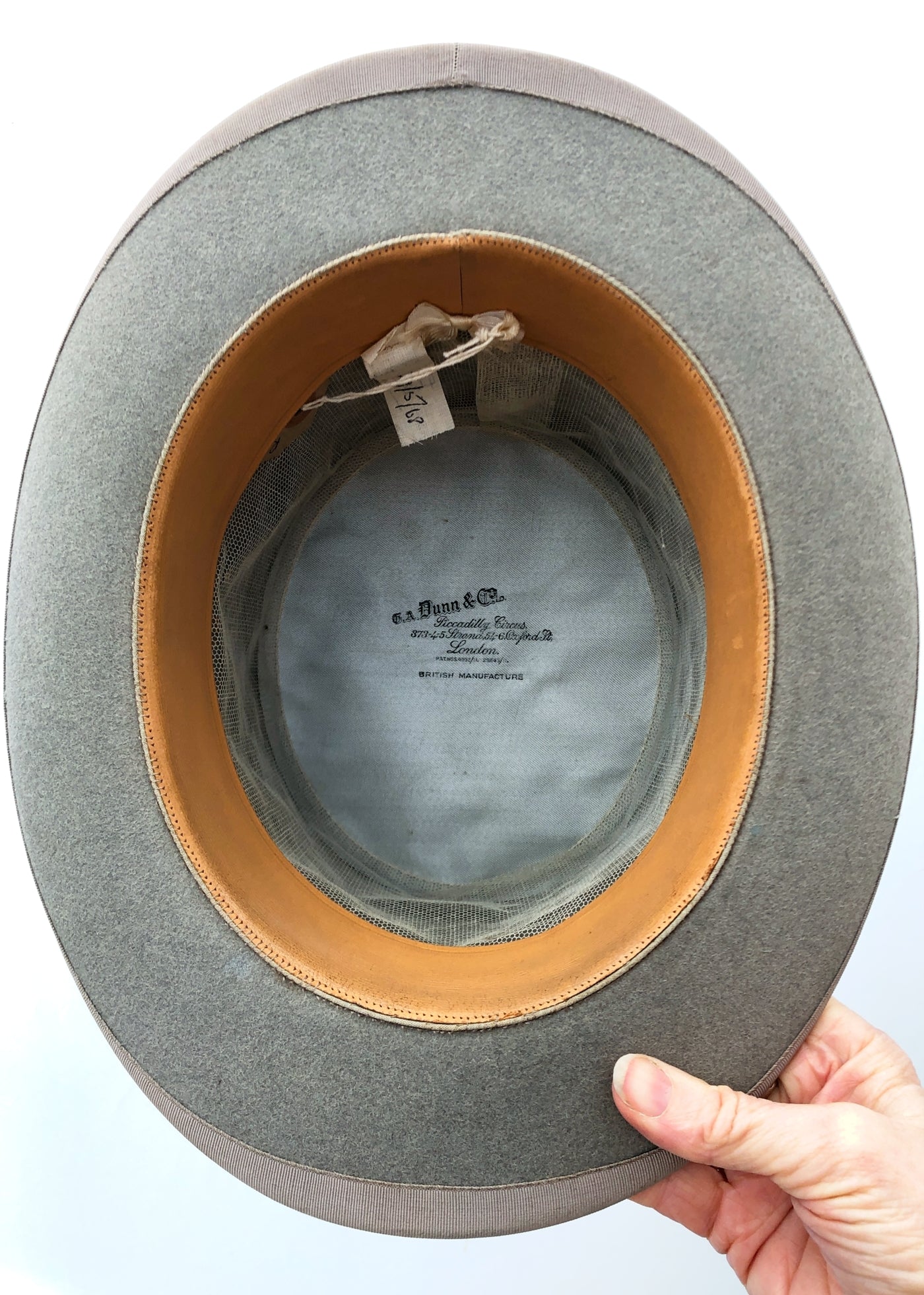 Vintage 60s Grey Dunn & Co Formal Top Hat • Ascot Hat