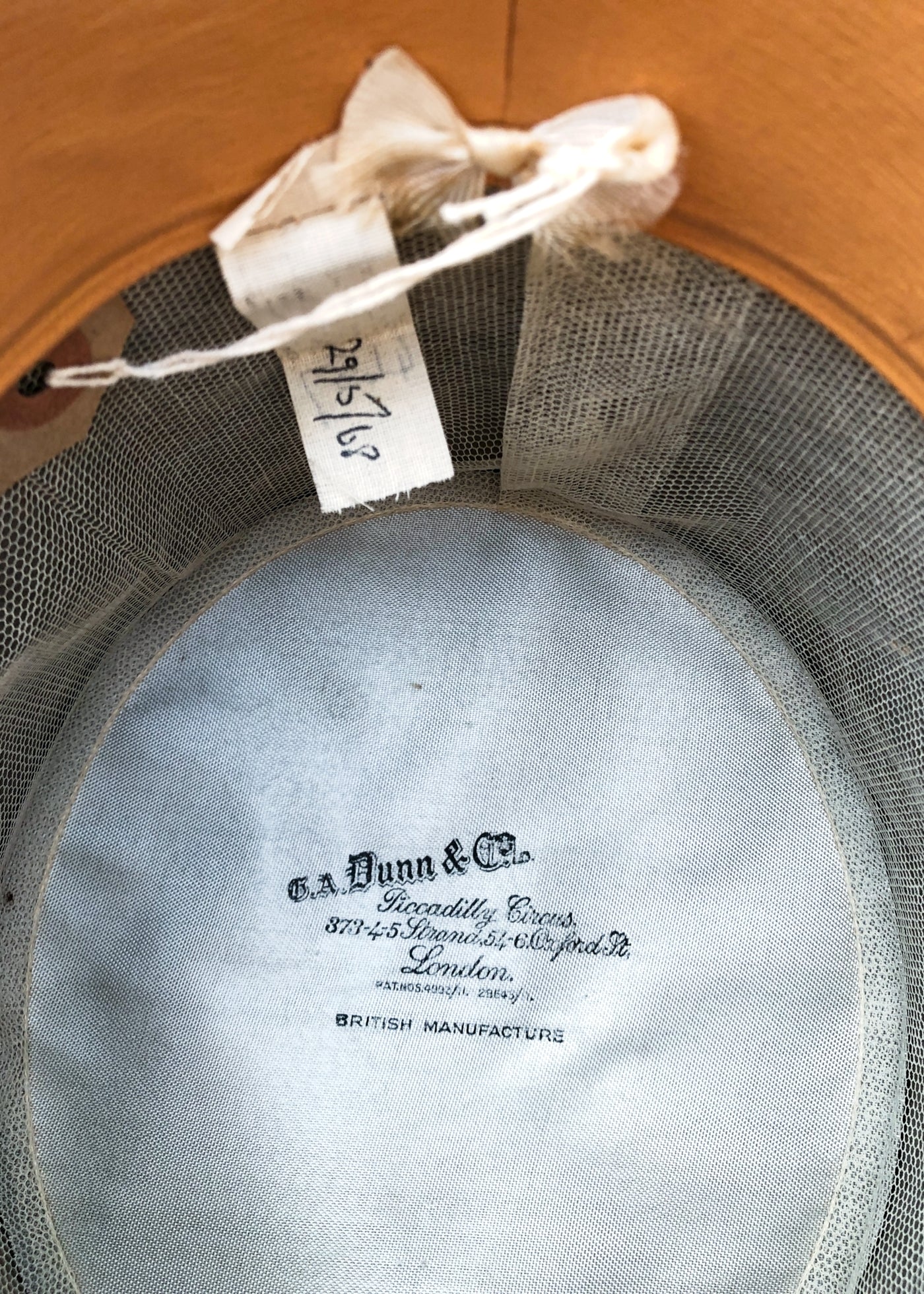 Vintage 60s Grey Dunn & Co Formal Top Hat • Ascot Hat