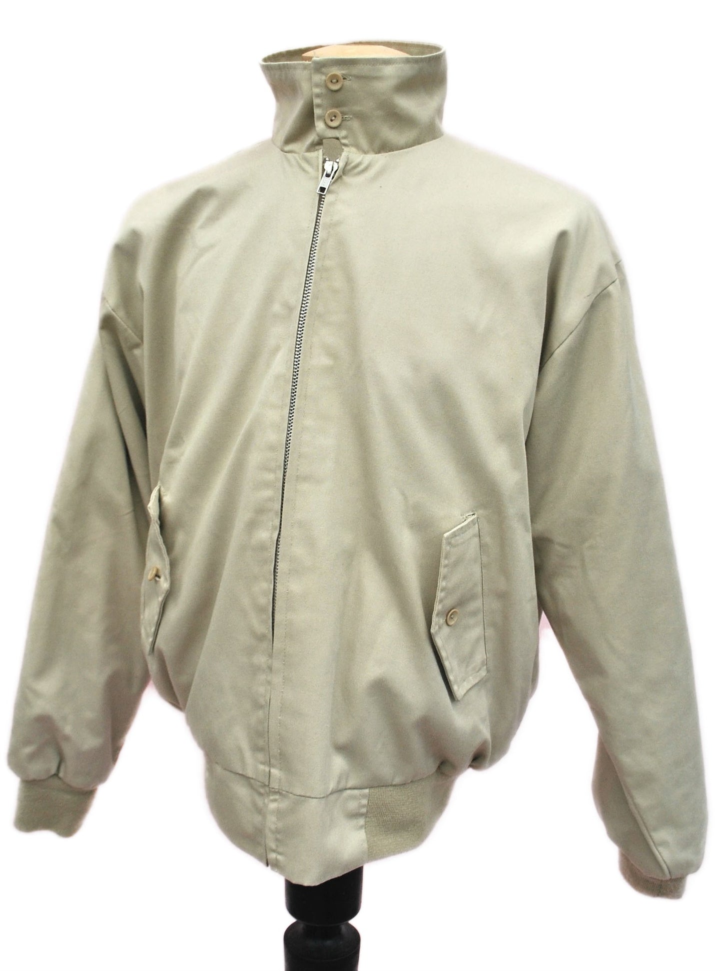 Vintage Mod Harrington Bomber Jacket • Tartan • Plaid Wool Lining