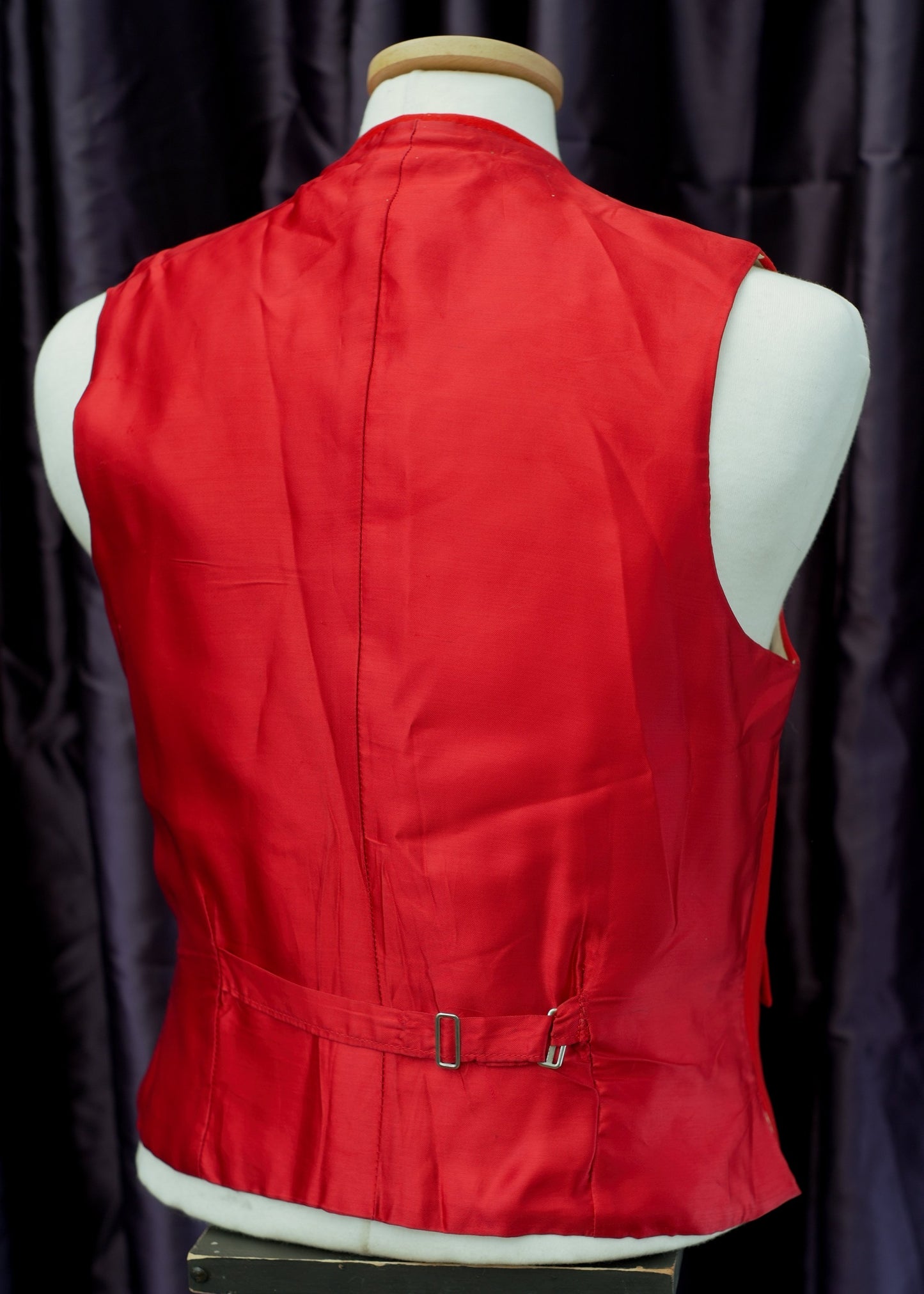 Classic Red Wool Doeskin Hunting Waistcoat Vest by Hornes