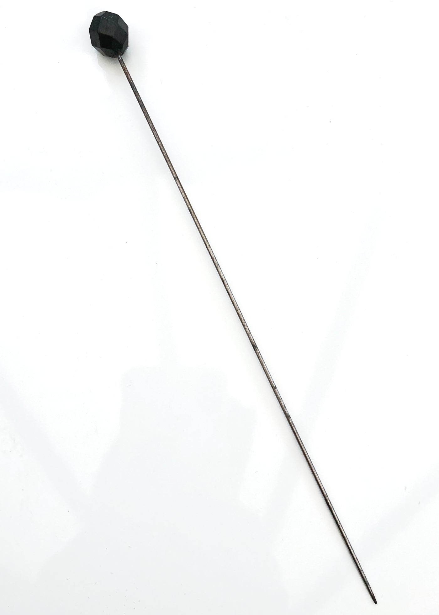Vintage Whitby Jet Hat Pin • Hat Flash