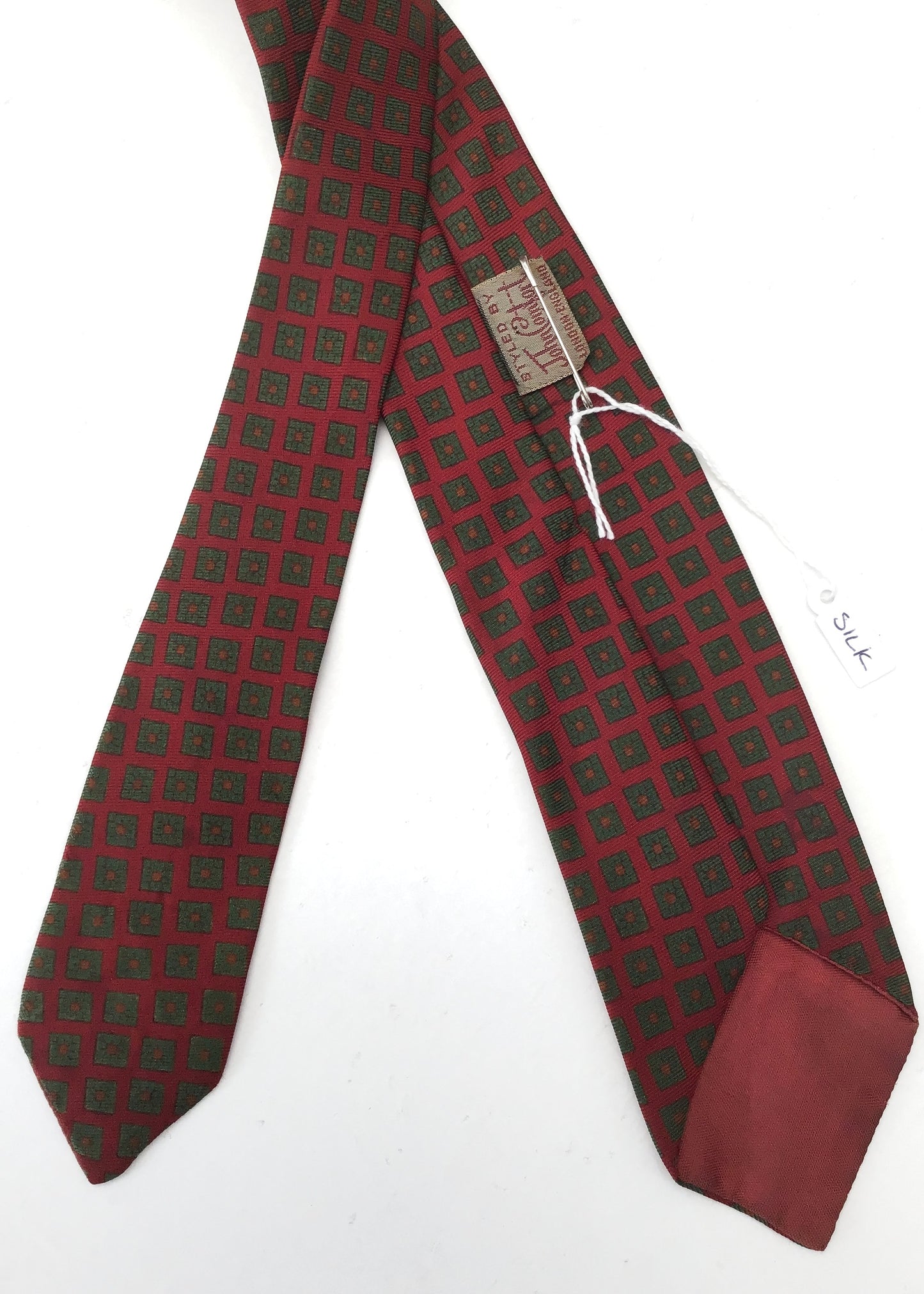 Vintage Red Silk Tie • John Comfort NeckTie