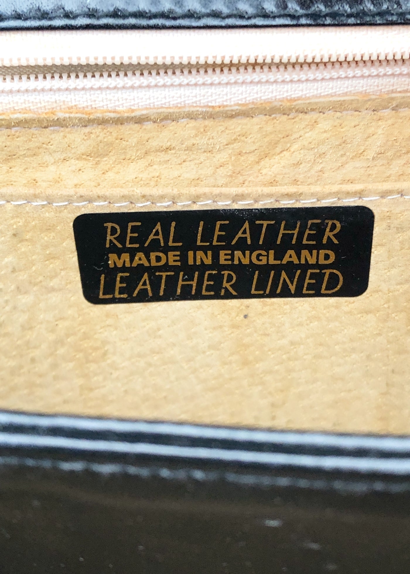 Vintage 80s Large Black Leather Handbag • Briefcase