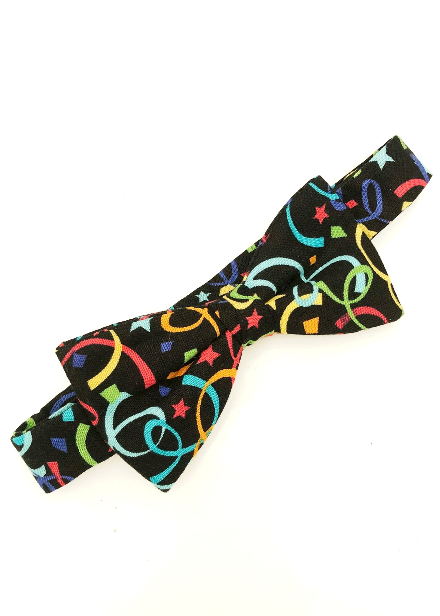 Preloved Novelty Party Confetti Pre-tied Bow Tie • Van Buck