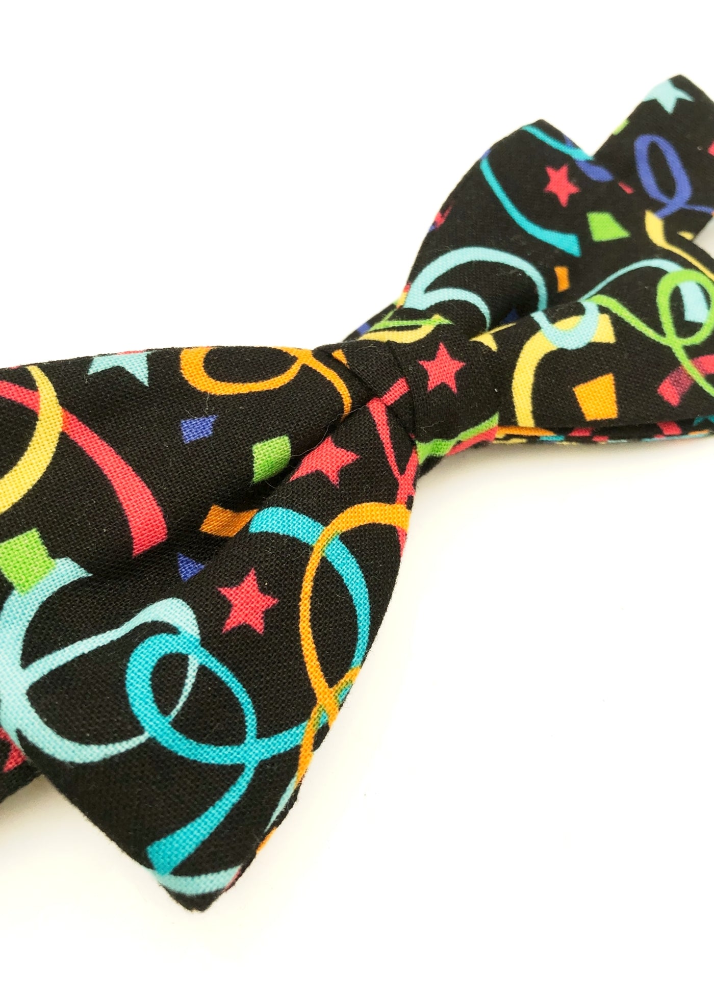 Preloved Novelty Party Confetti Pre-tied Bow Tie • Van Buck