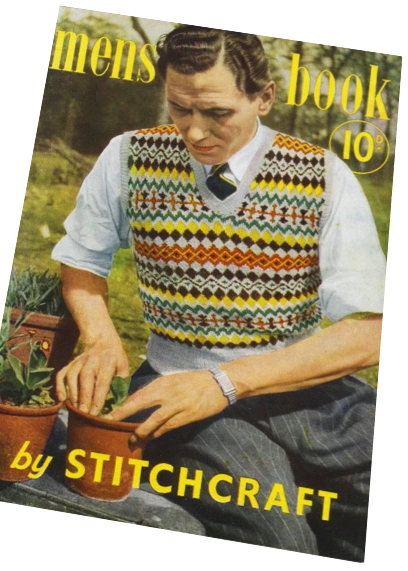 1950s Men's Knits Stitchcraft Pattern Booklet • 24 Pages