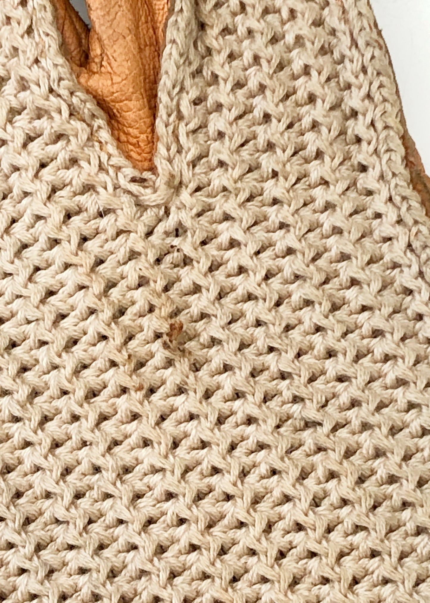 Men's Vintage 60s Crochet + Leather Driving Gloves