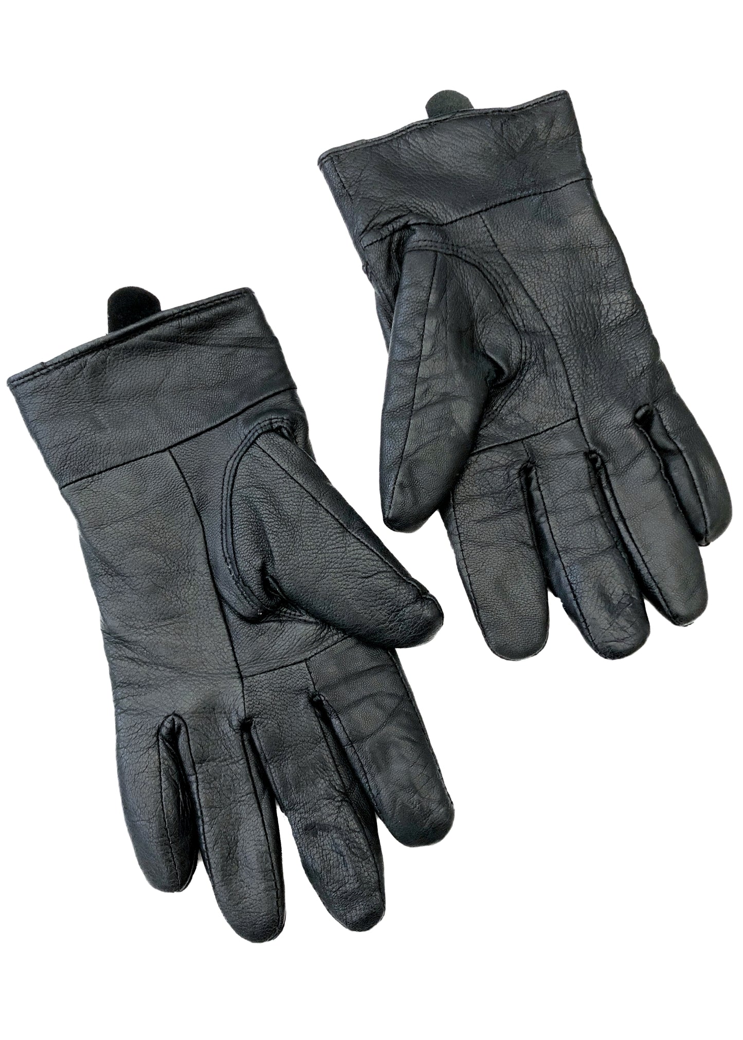 Men's Black Thinsulate Leather Gloves • Size S