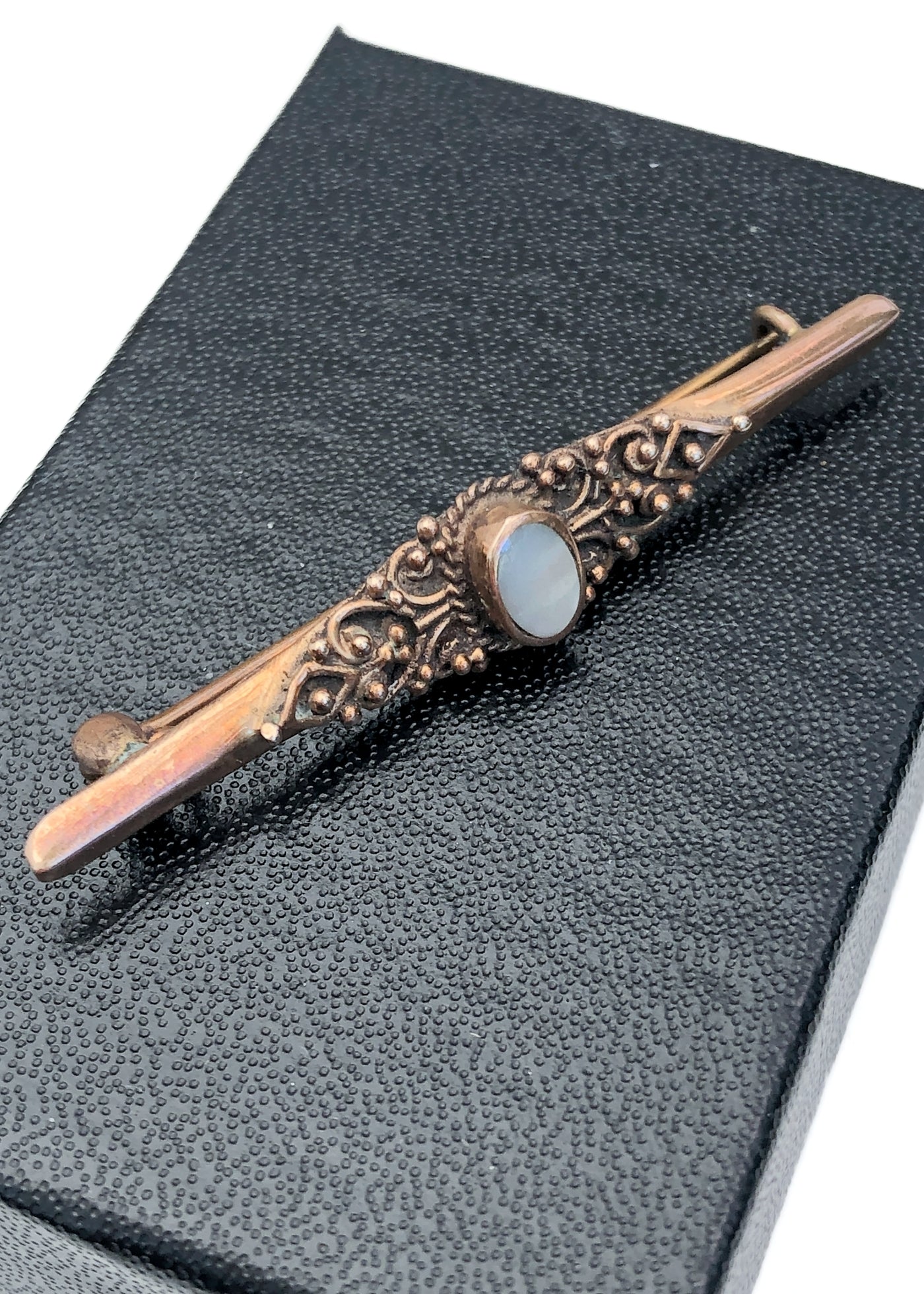 Vintage Edwardian Moonstone Bar Brooch