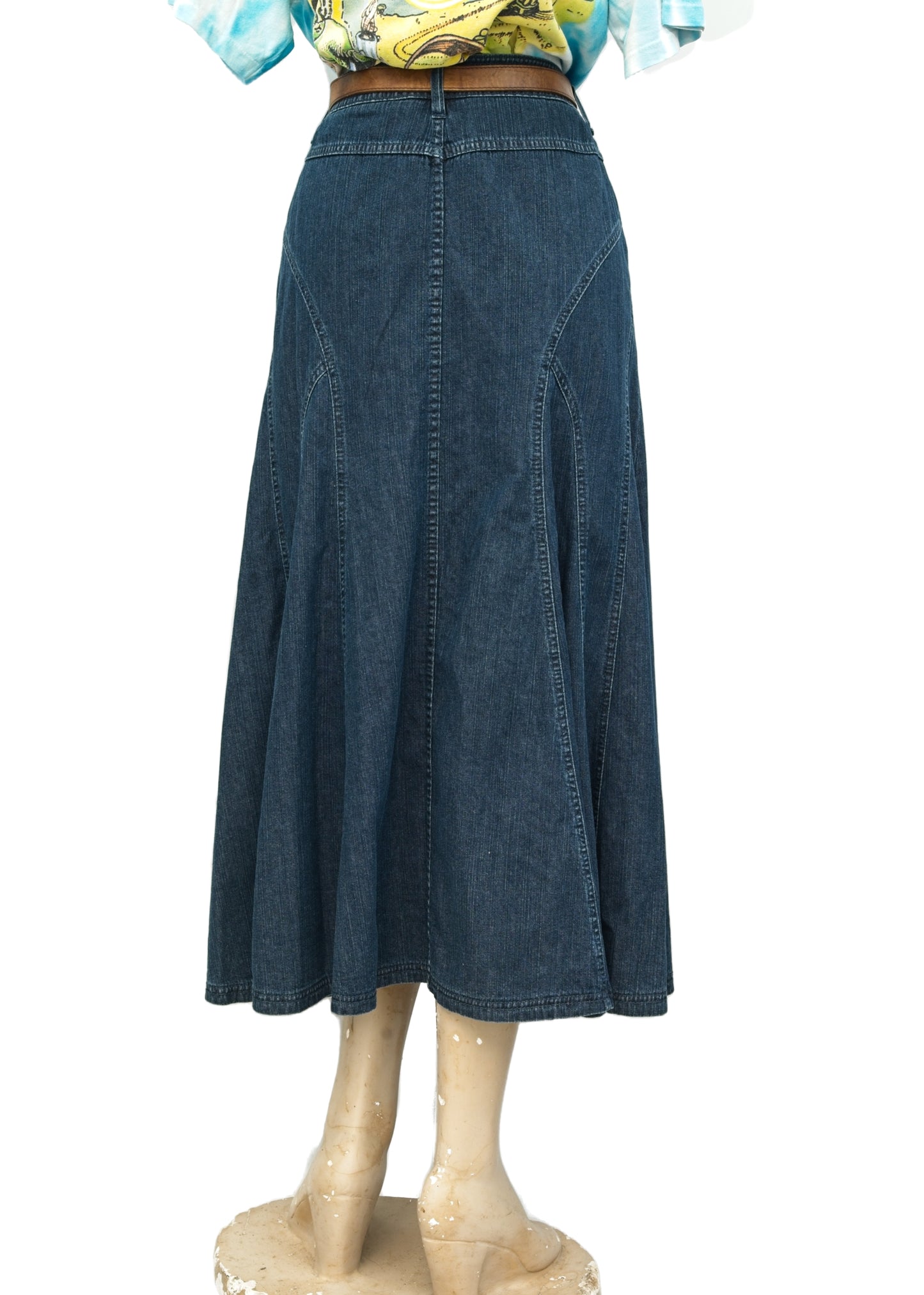Y2K Blue Denim Midi Skirt • Marks and Spencers
