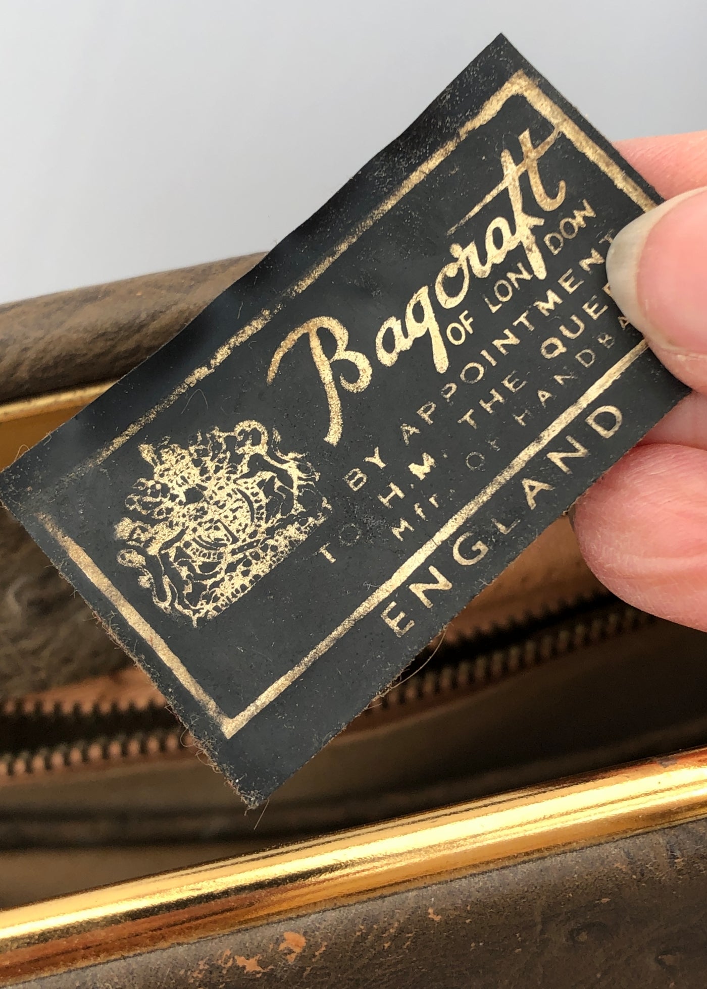 Vintage 50s Brown Ostrich Leather Kelly Bag • Handbag