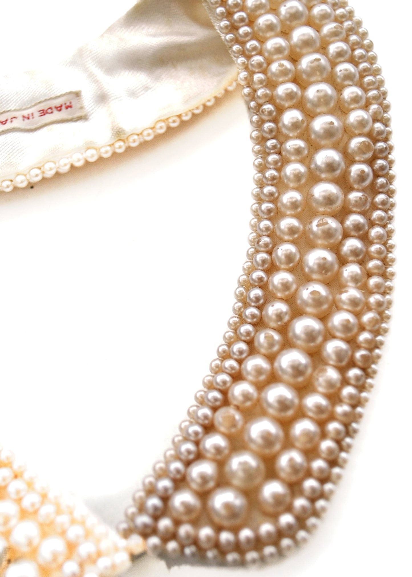 1950s Detachable Faux Pearl Collar
