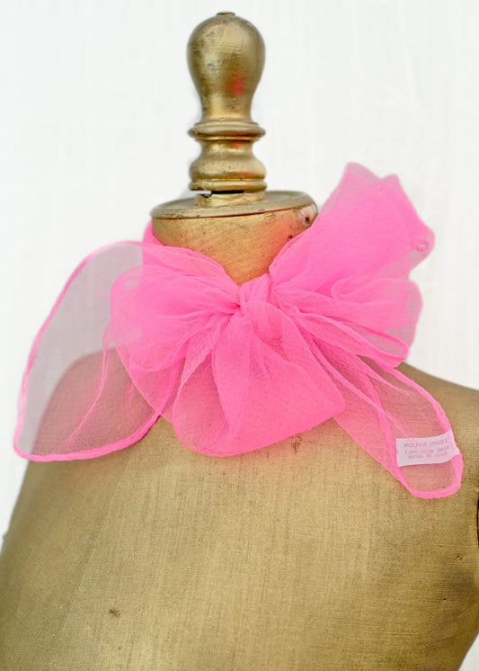 hot bubblegum pink nylong georgette headscarf