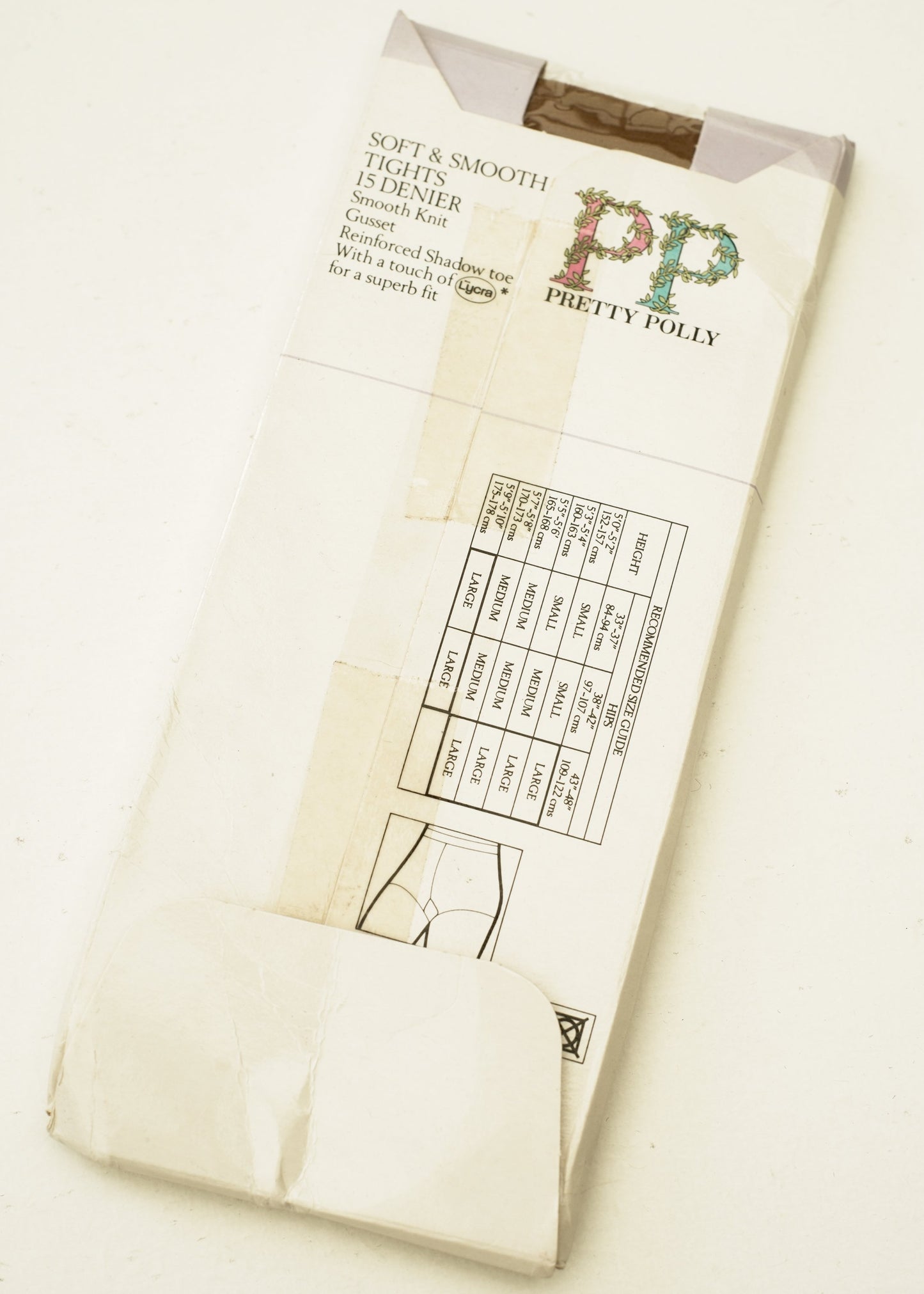Vintage 80s Pretty Polly Soft and Smooth Tights •  Unopened